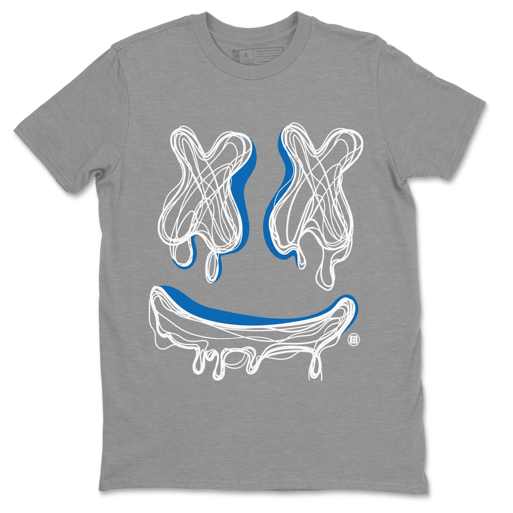 Smile Doodle snkmatch Tees - Air Jordan 1 True Blue