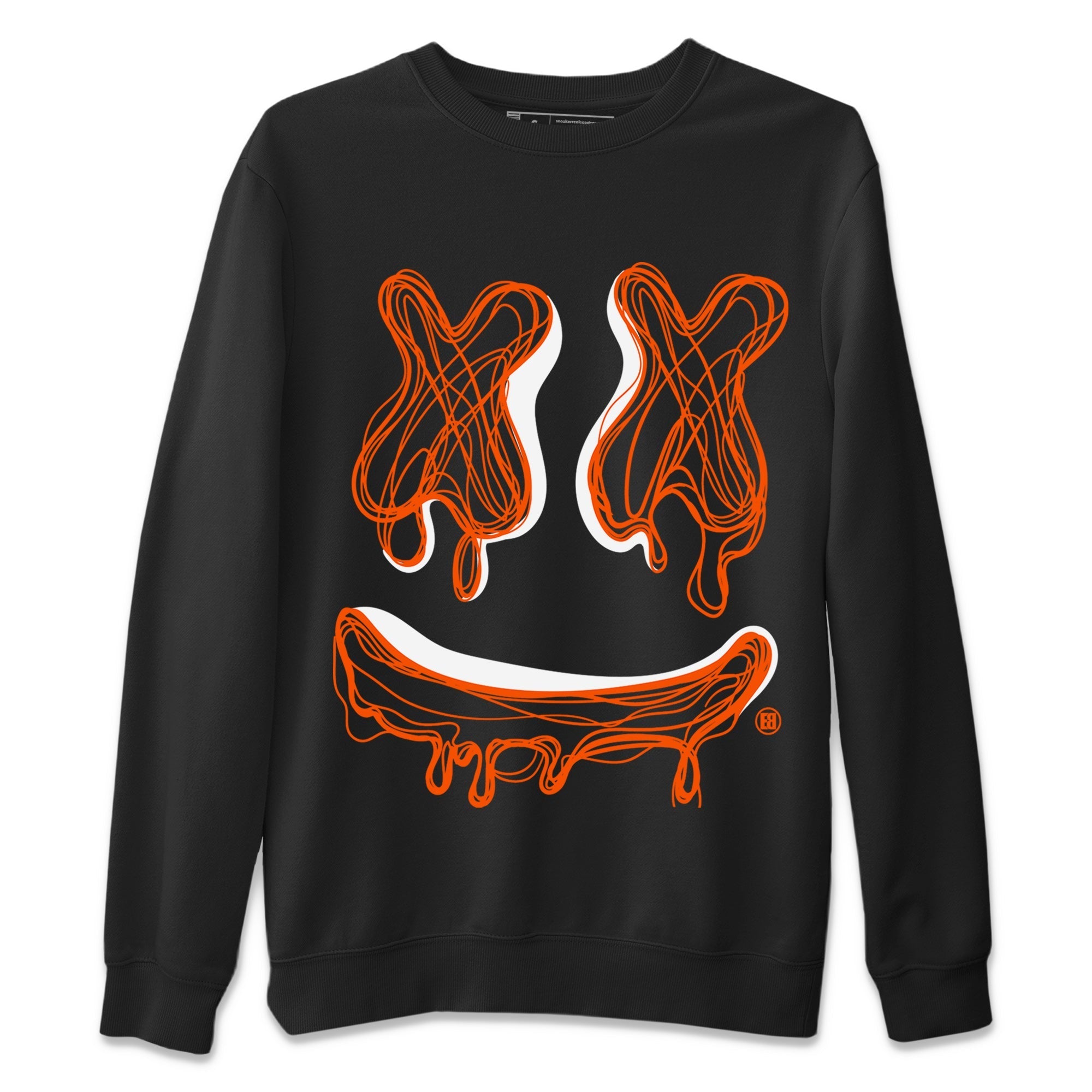 Smile Doodle snkmatch Tees - Air Jordan 12 Brilliant Orange
