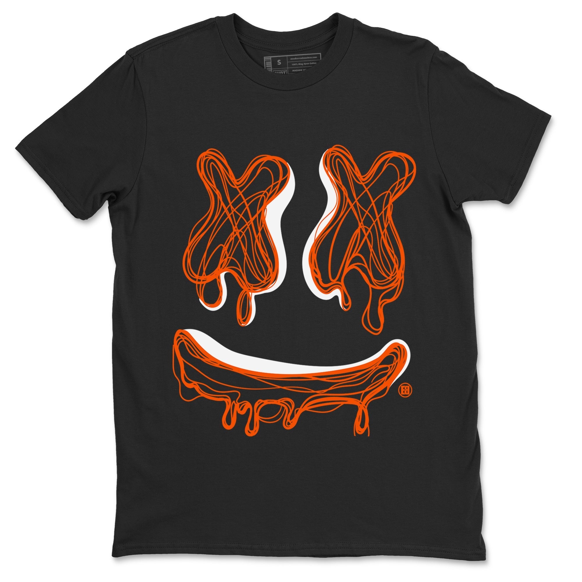 Smile Doodle snkmatch Tees - Air Jordan 12 Brilliant Orange