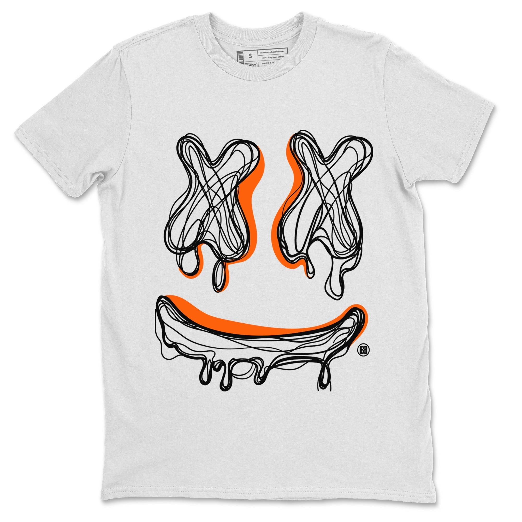 Smile Doodle snkmatch Tees - Air Jordan 12 Brilliant Orange
