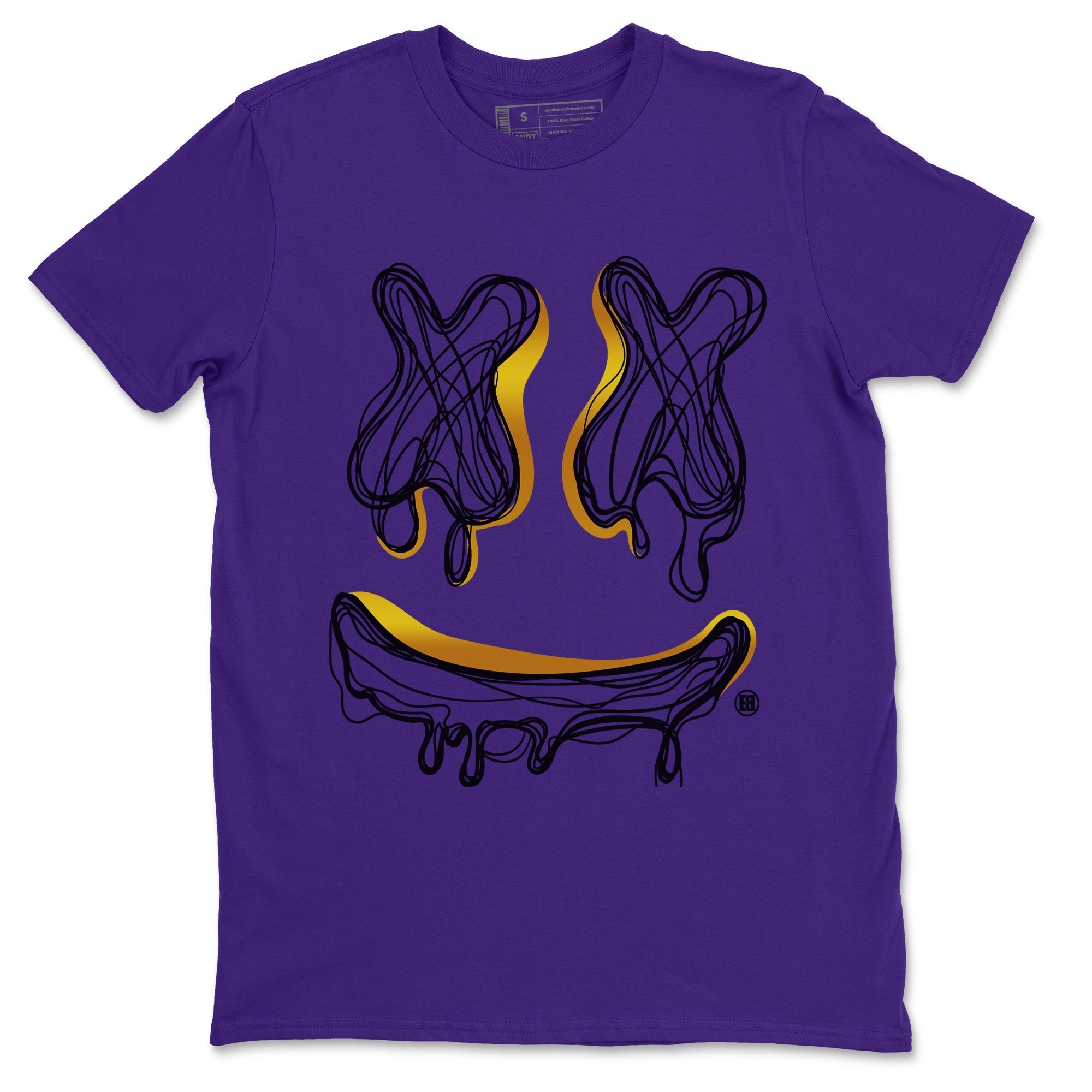 Smile Doodle snkmatch Tees - Air Jordan 12 Field Purple