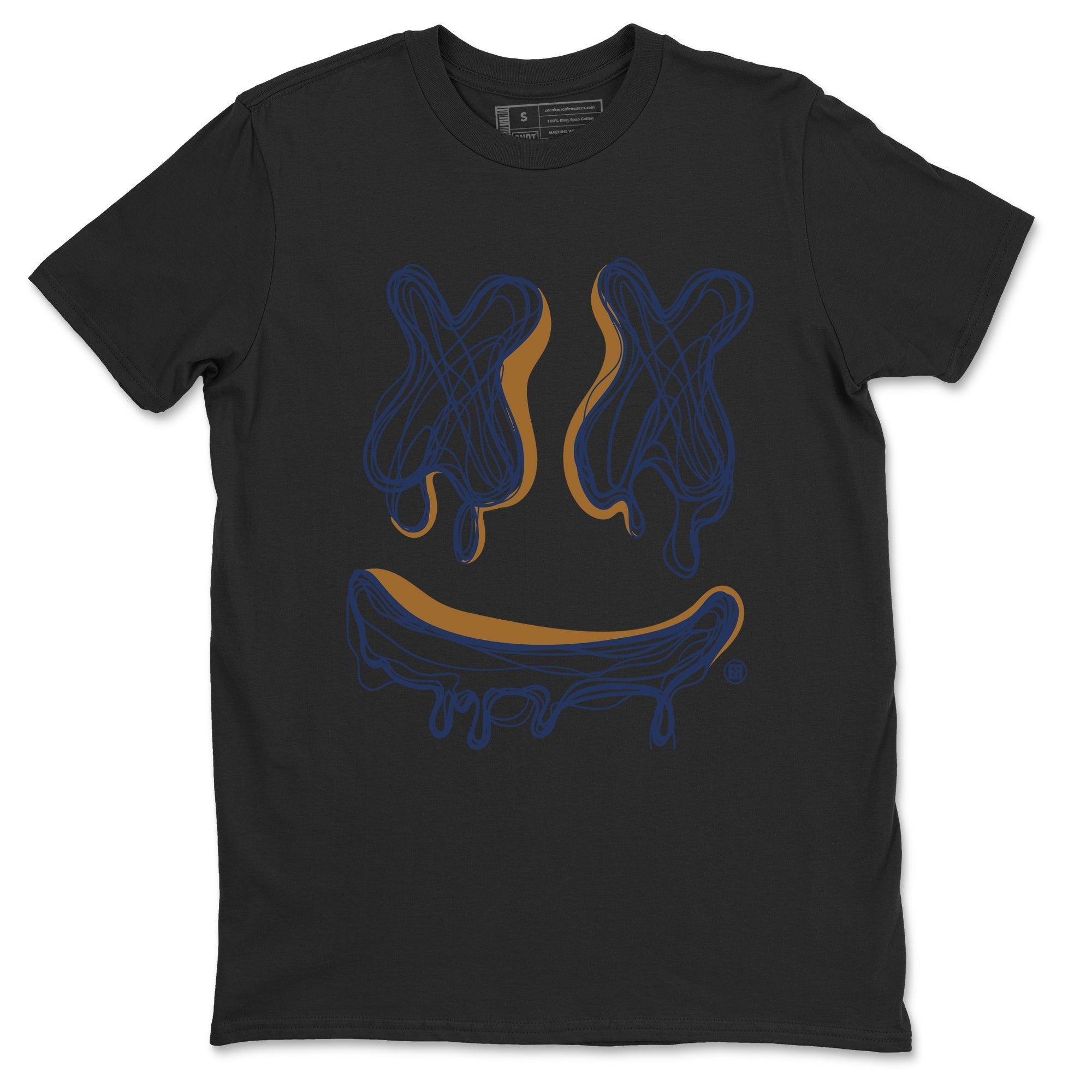 Smile Doodle snkmatch Tees - Air Jordan 13 Midnight Navy
