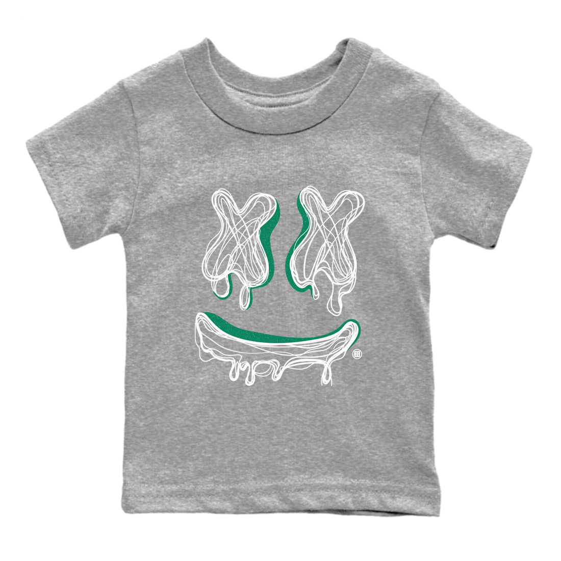 Smile Doodle snkmatch Tees Kids - Air Jordan 4 Oxidized Green