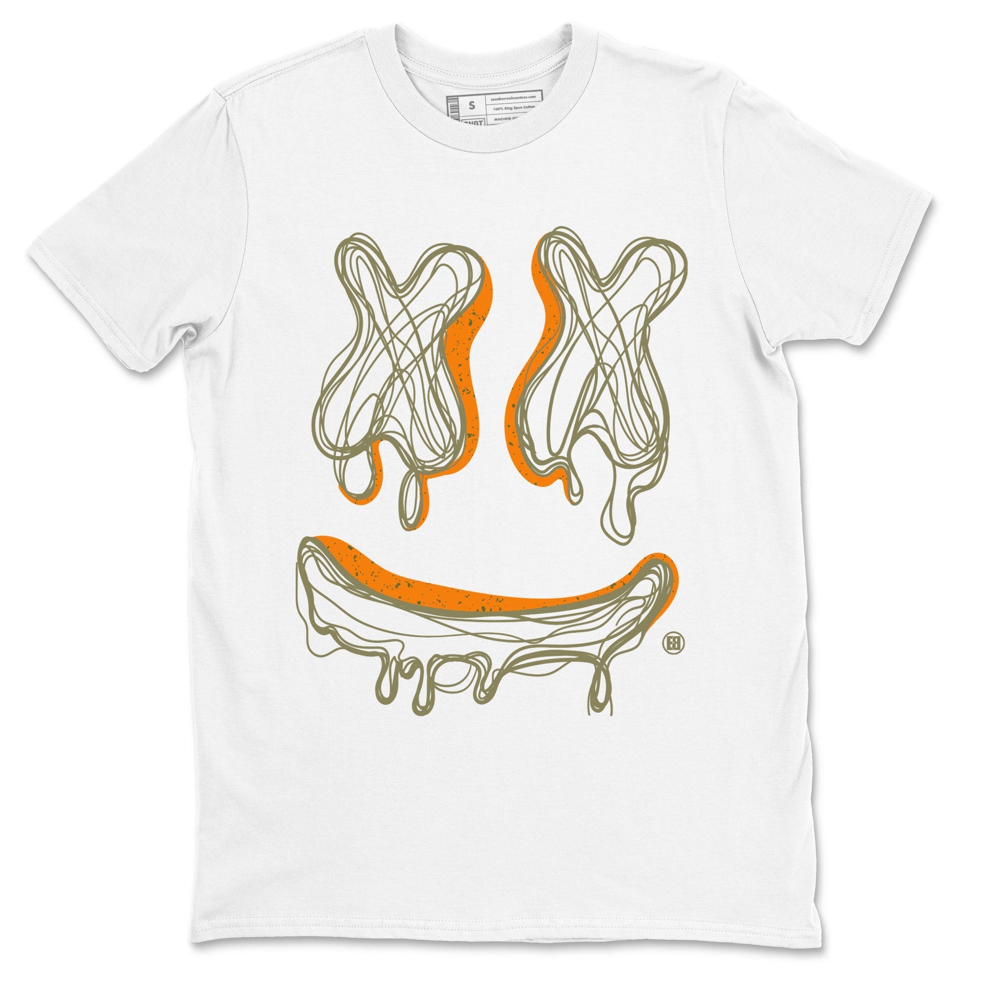 Smile Doodle snkmatch Tees - Air Jordan 5 Olive