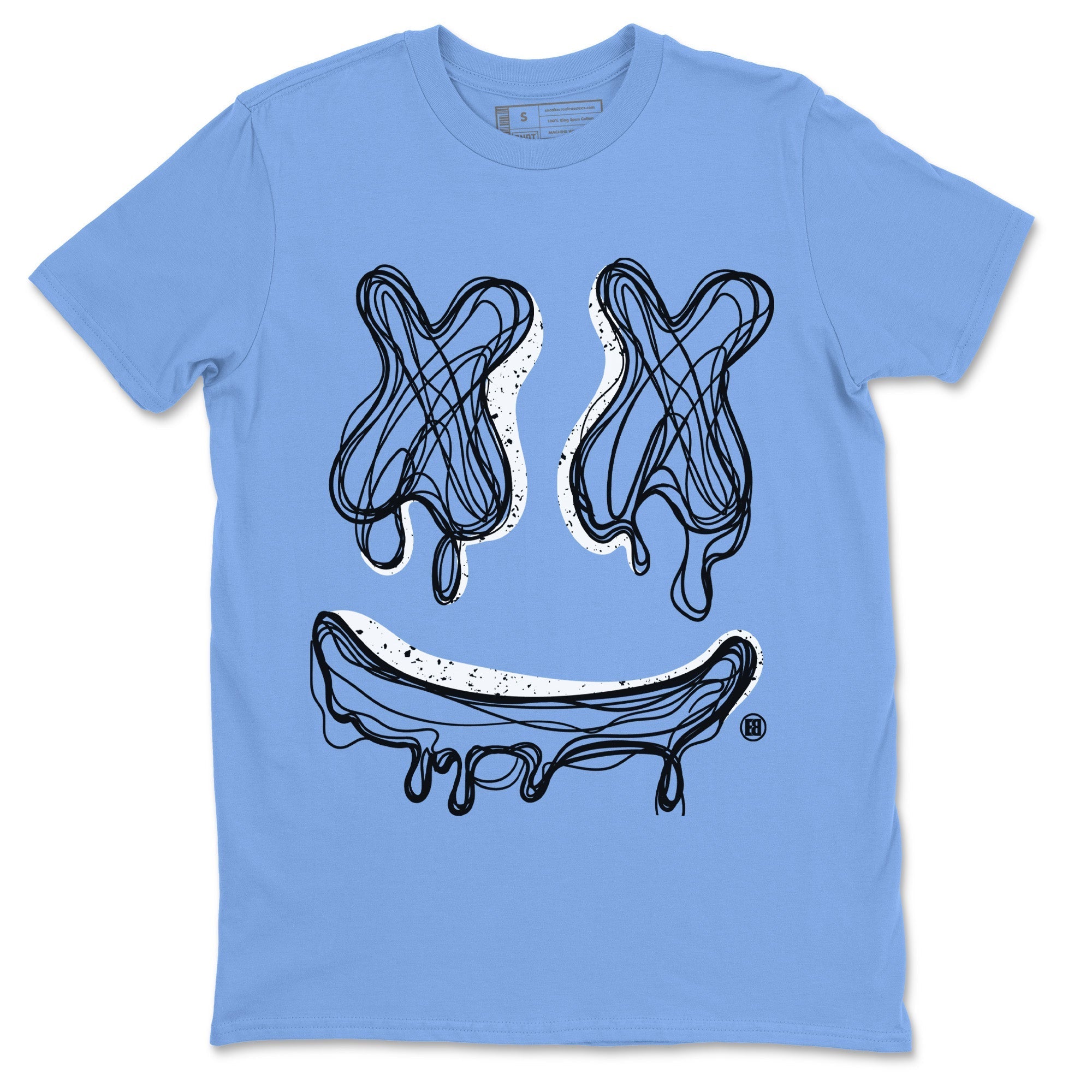 Smile Doodle snkmatch Tees - Air Jordan 5 UNC