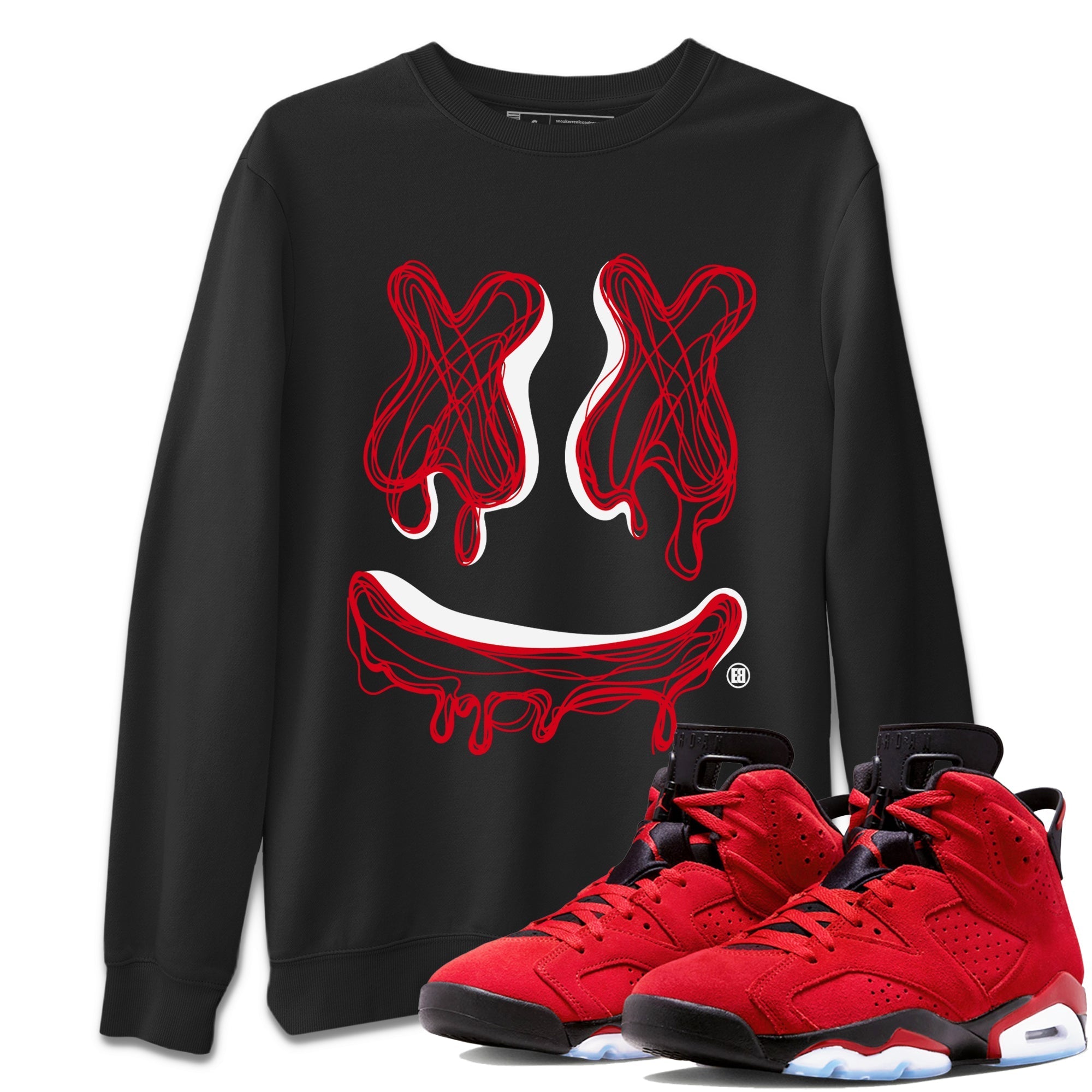 Smile Doodle snkmatch Tees - Air Jordan 6 Toro Bravo