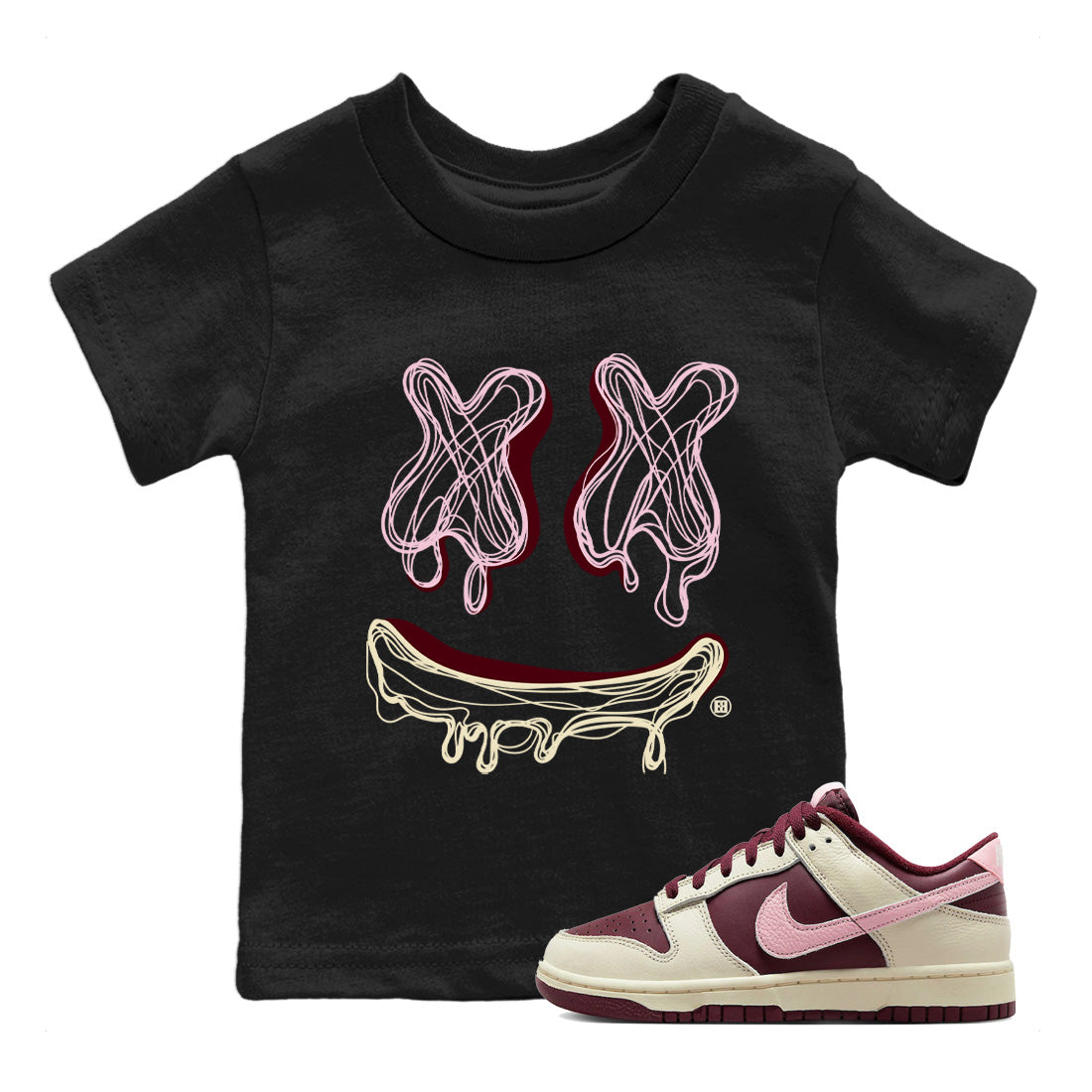 Smile Doodle snkmatch Tees Kids - Dunk Valentines Day