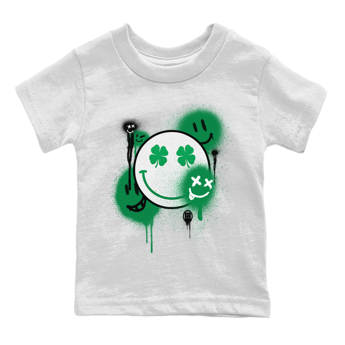 Smile Painting Kids Tops - Air Jordan 1 Lucky Green