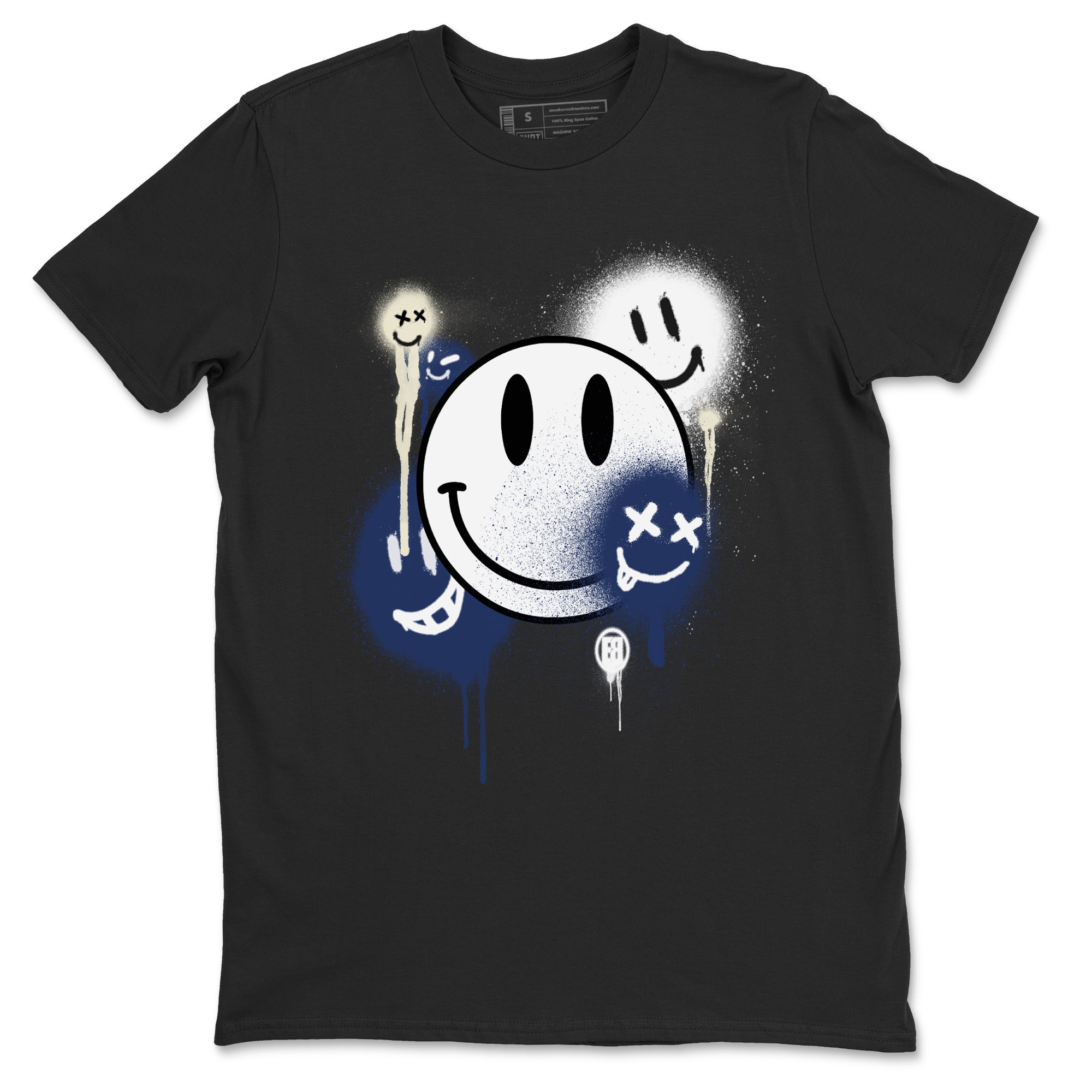 Smile Painting snkmatch Tees - Air Jordan 1 Midnight Navy