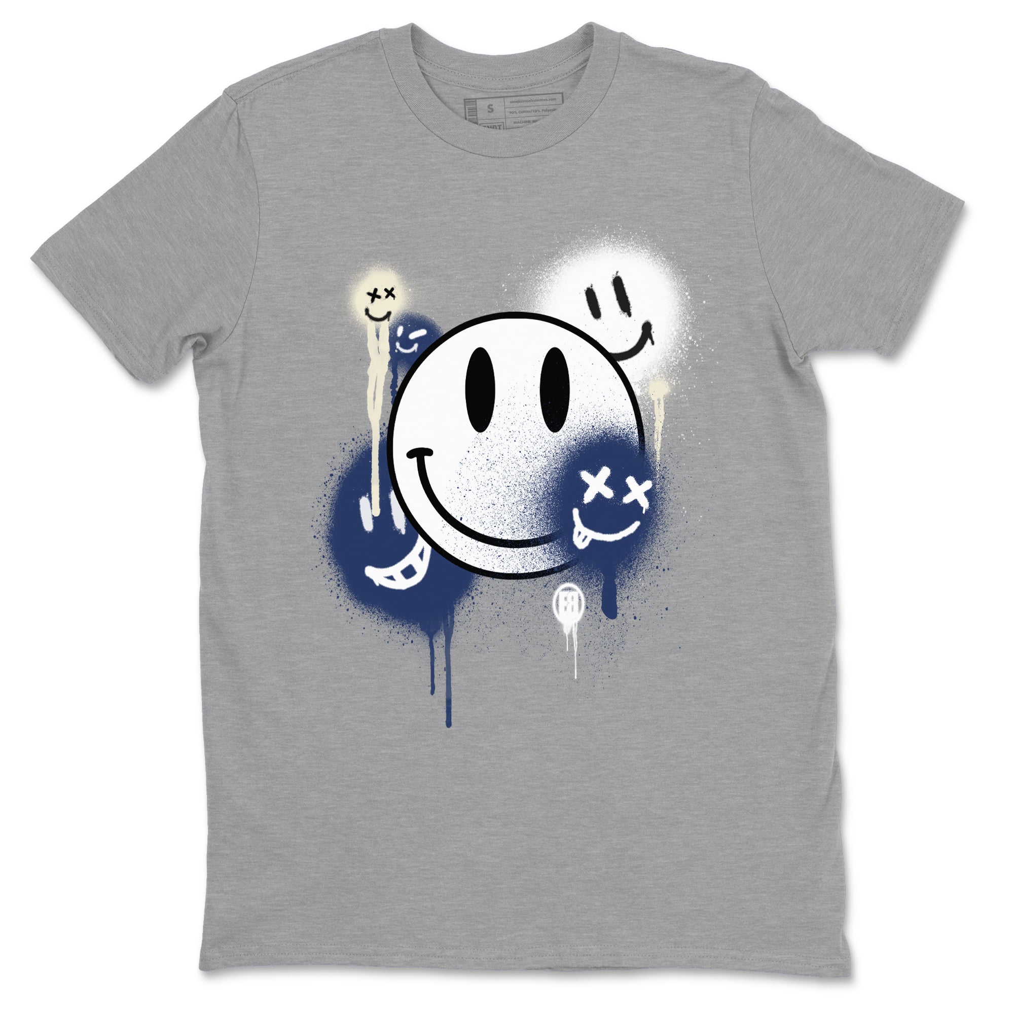 Smile Painting snkmatch Tees - Air Jordan 1 Midnight Navy