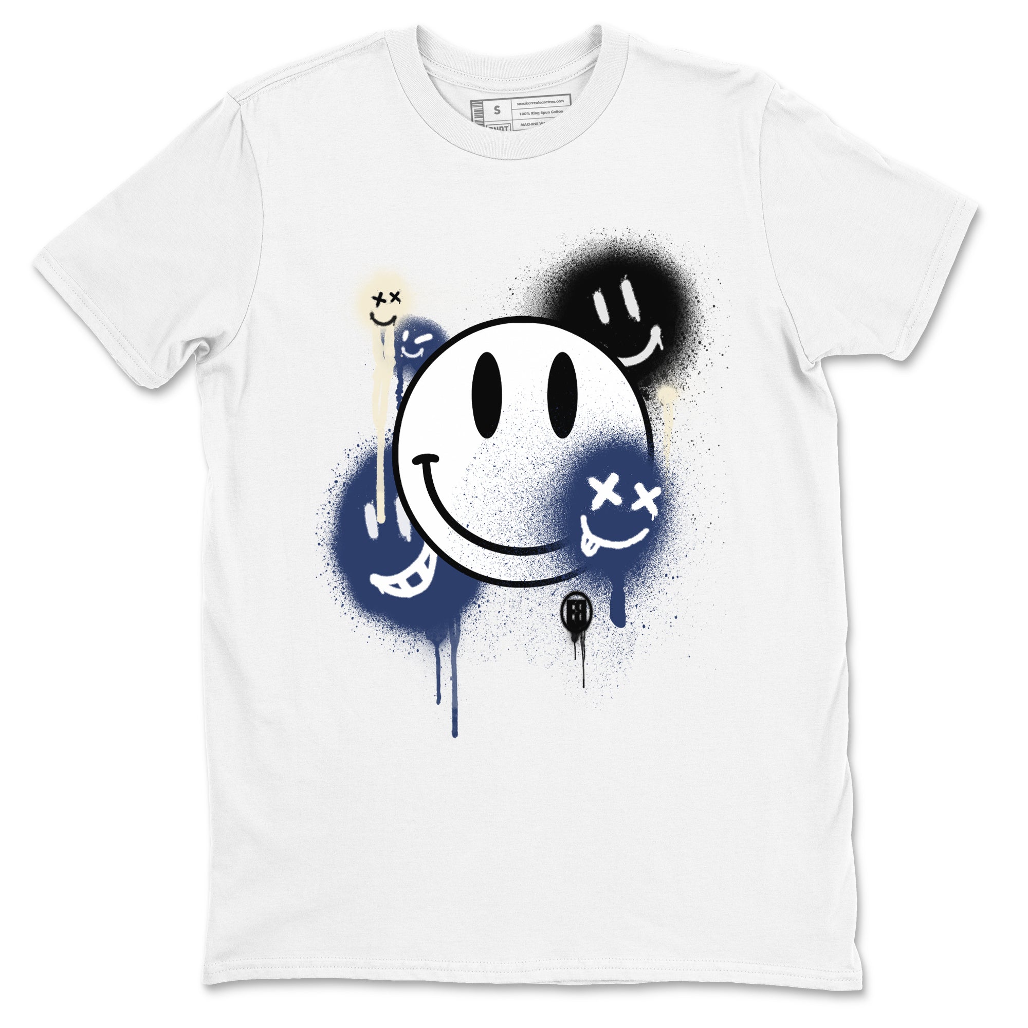 Smile Painting snkmatch Tees - Air Jordan 1 Midnight Navy
