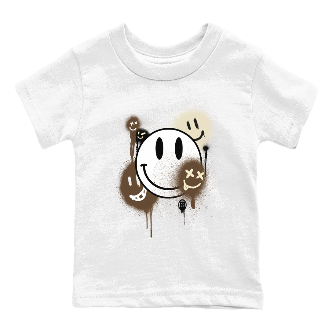 Smile Painting snkmatch Tees Kids - Air Jordan 1 Mocha