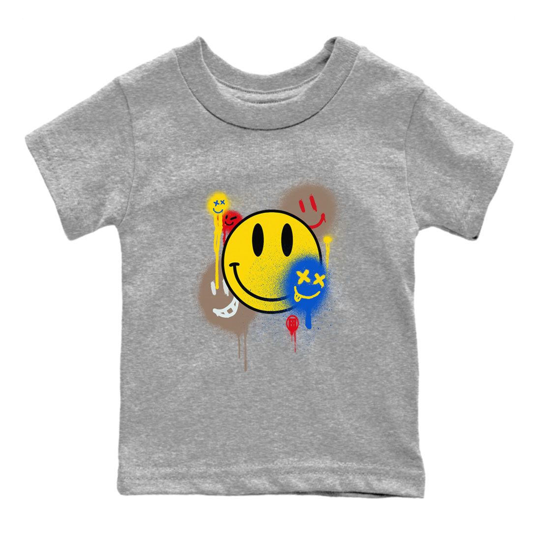 Smile Painting snkmatch Tees Kids - Air Jordan 1 Travis Scott Canary