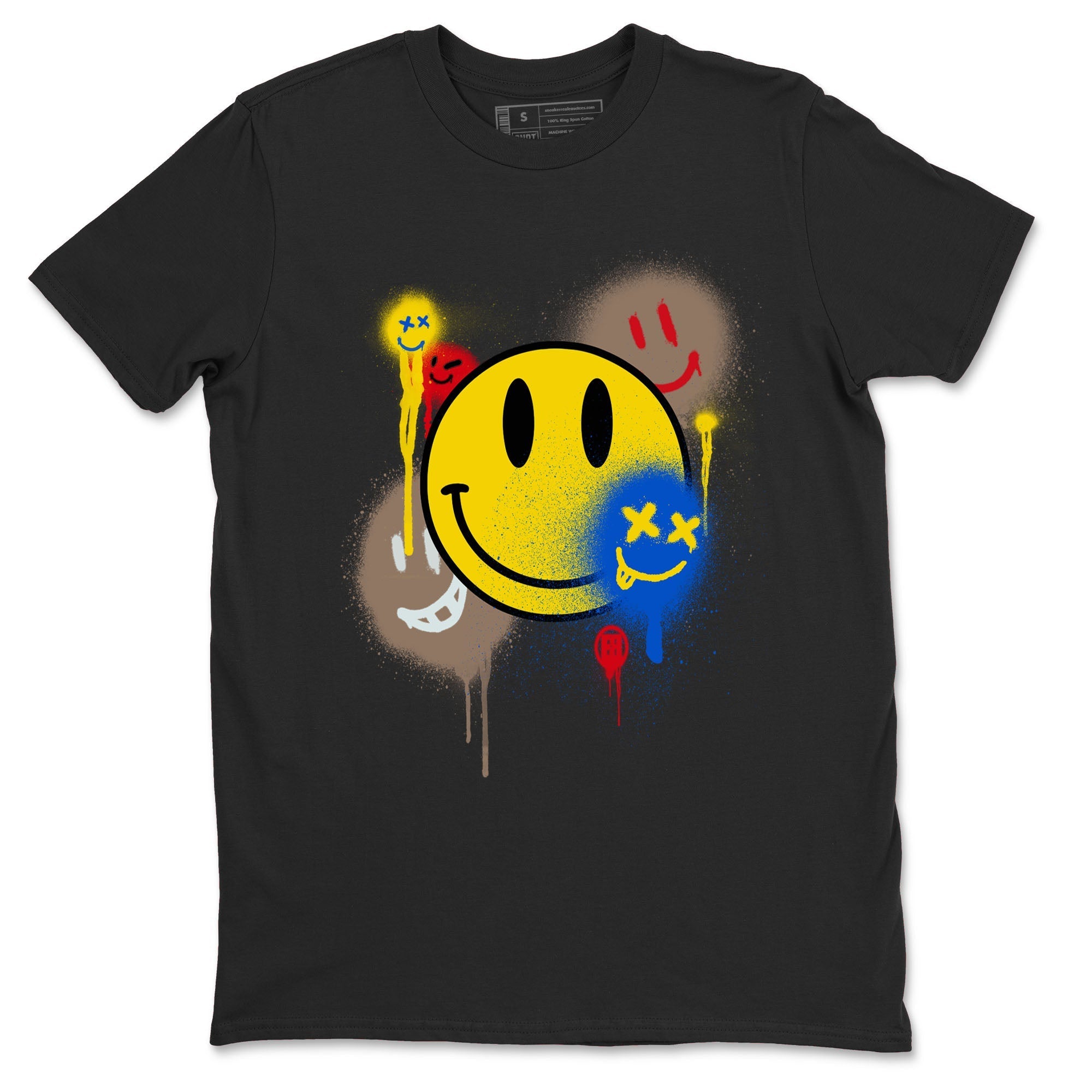 Smile Painting snkmatch Tees - Air Jordan 1 Travis Scott Canary