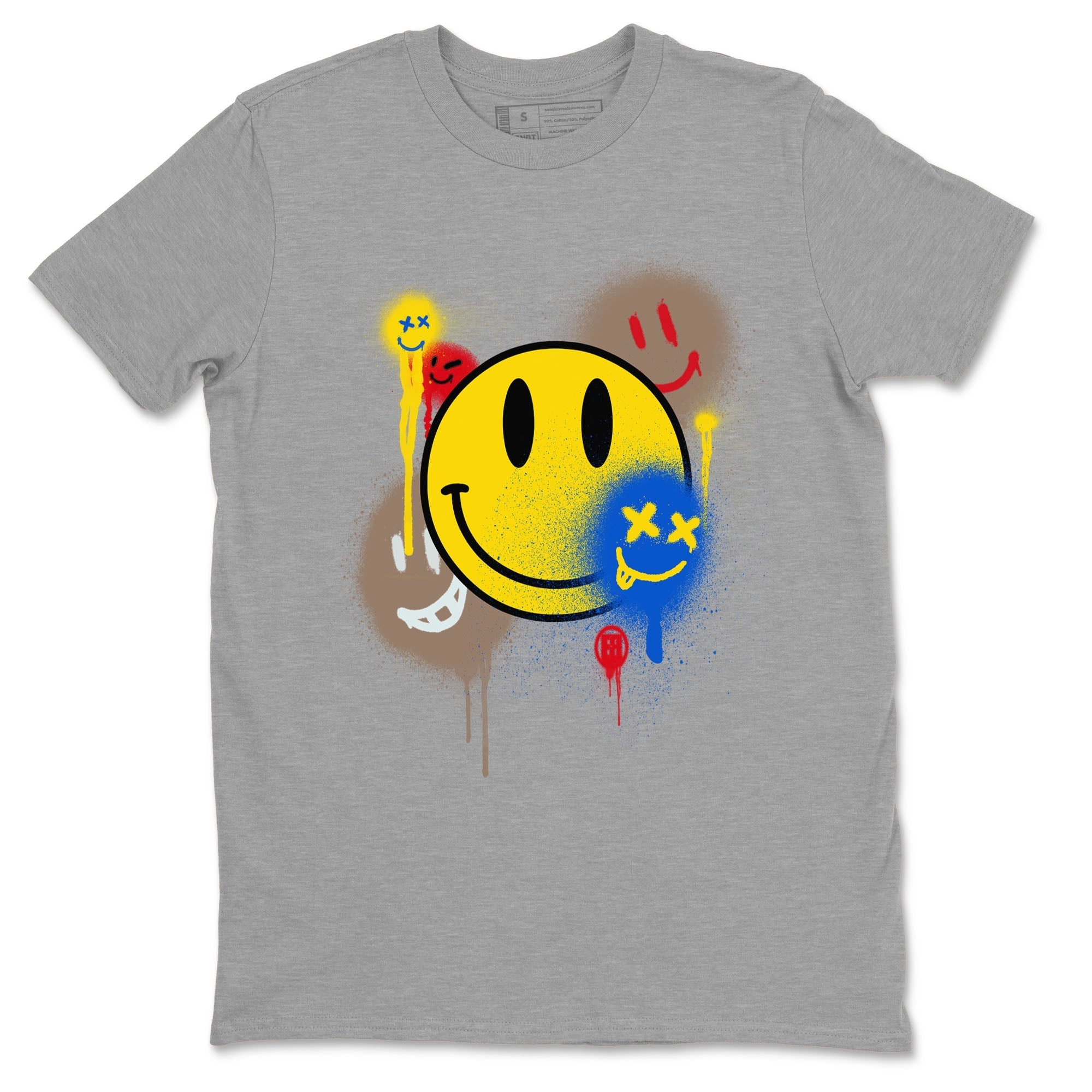 Smile Painting snkmatch Tees - Air Jordan 1 Travis Scott Canary
