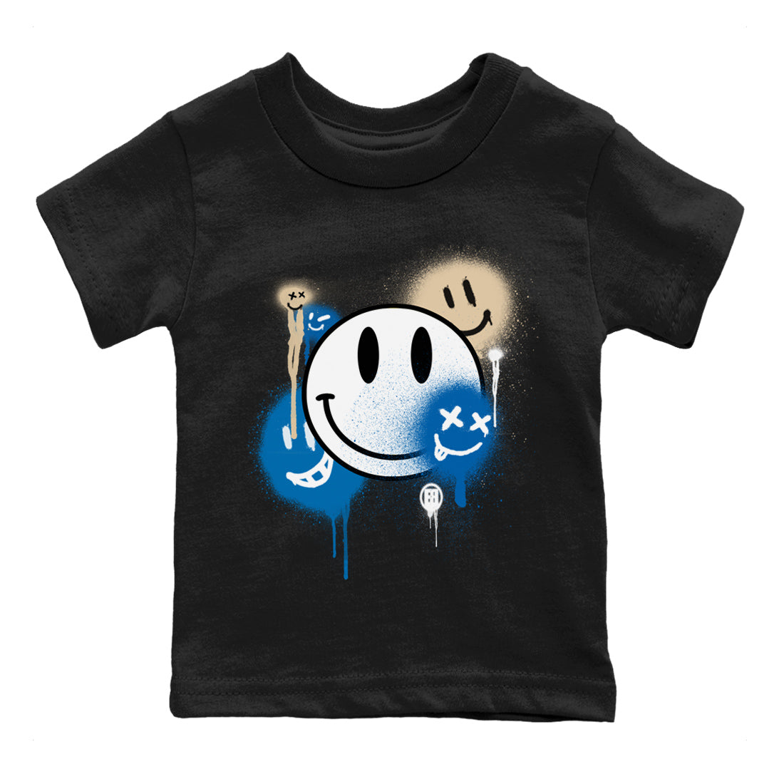 Smile Painting Kids Tops - Air Jordan 1 Travis Scott Fragment