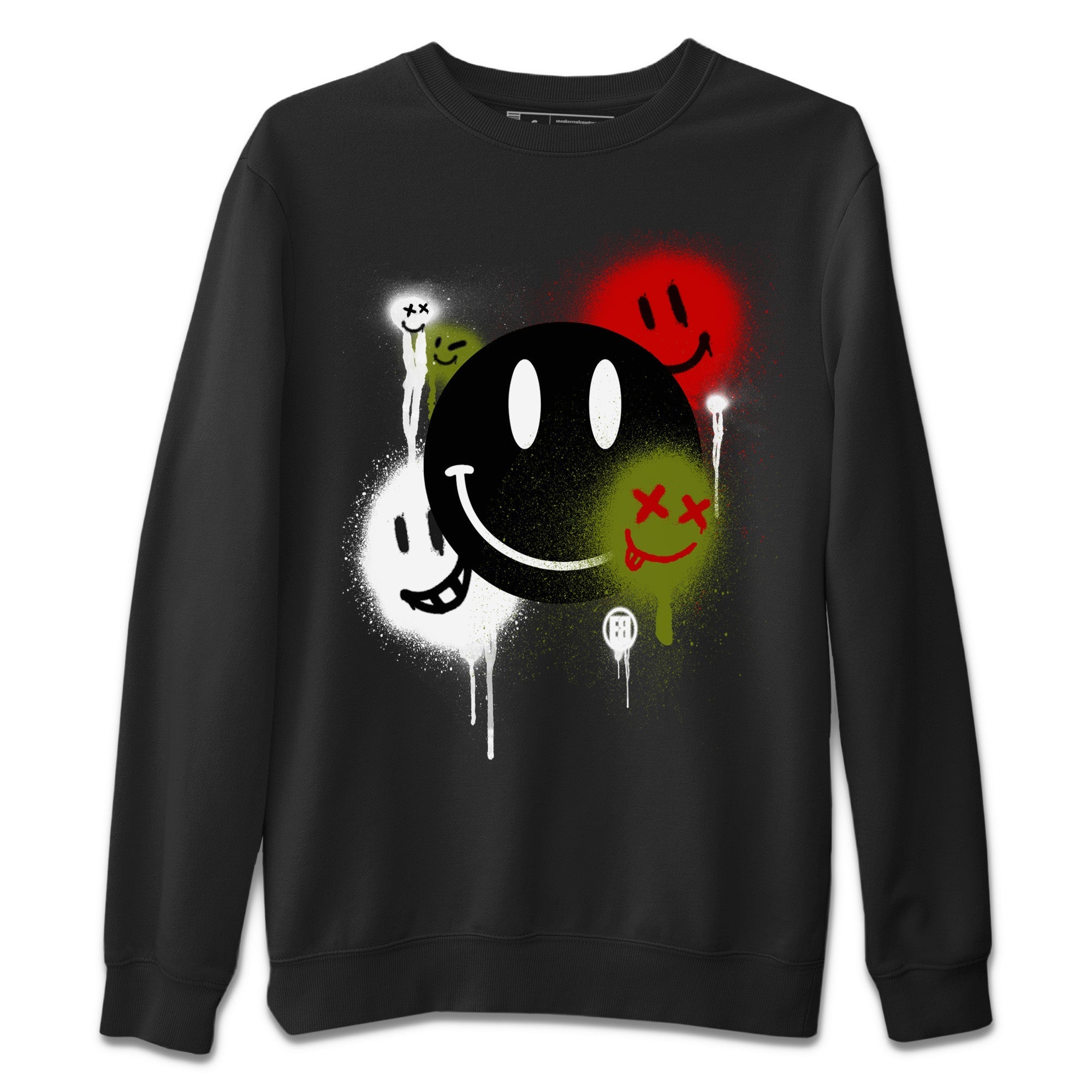 Smile Painting Unisex Tops - Air Jordan 1 Travis Scott Olive