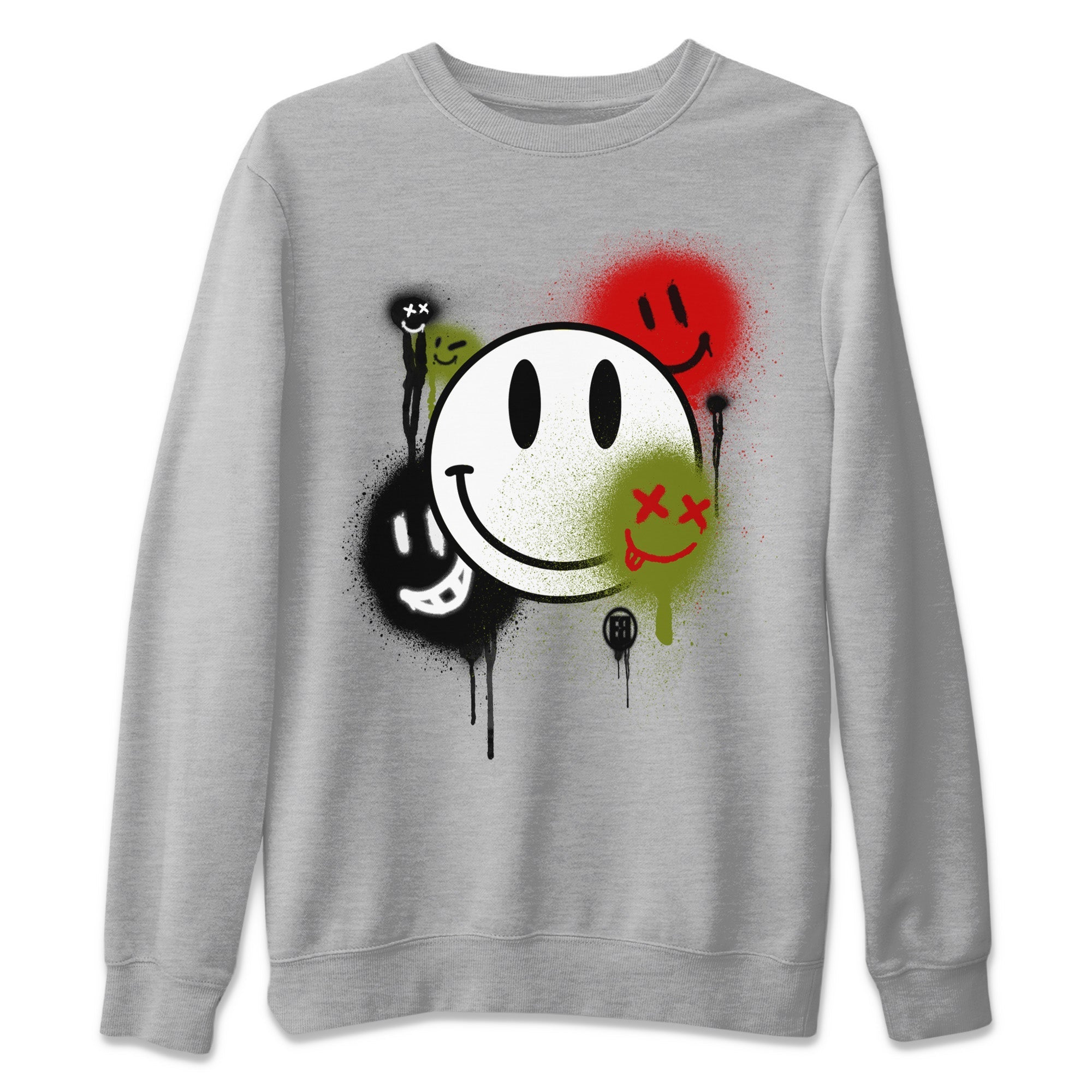 Smile Painting Unisex Tops - Air Jordan 1 Travis Scott Olive