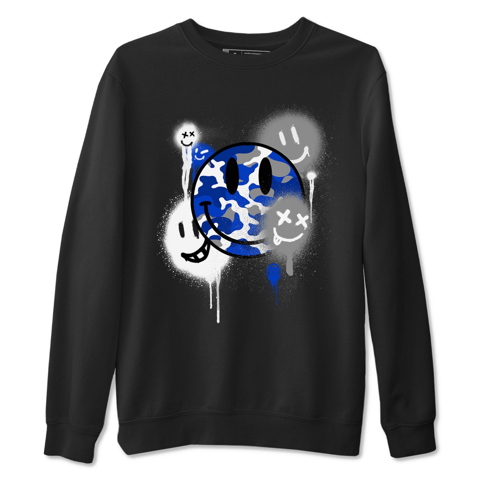 Smile Painting snkmatch Tees - Air Jordan 12 Blueberry