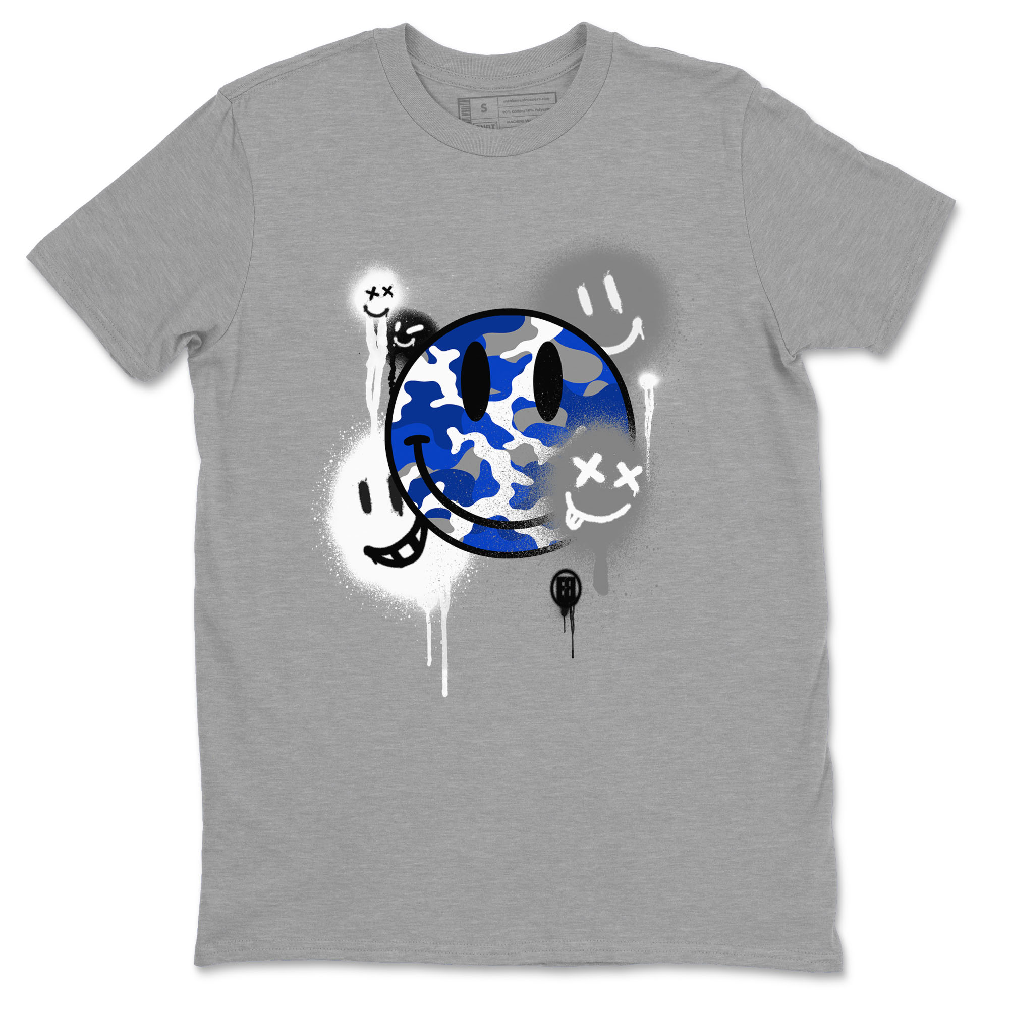 Smile Painting snkmatch Tees - Air Jordan 12 Blueberry