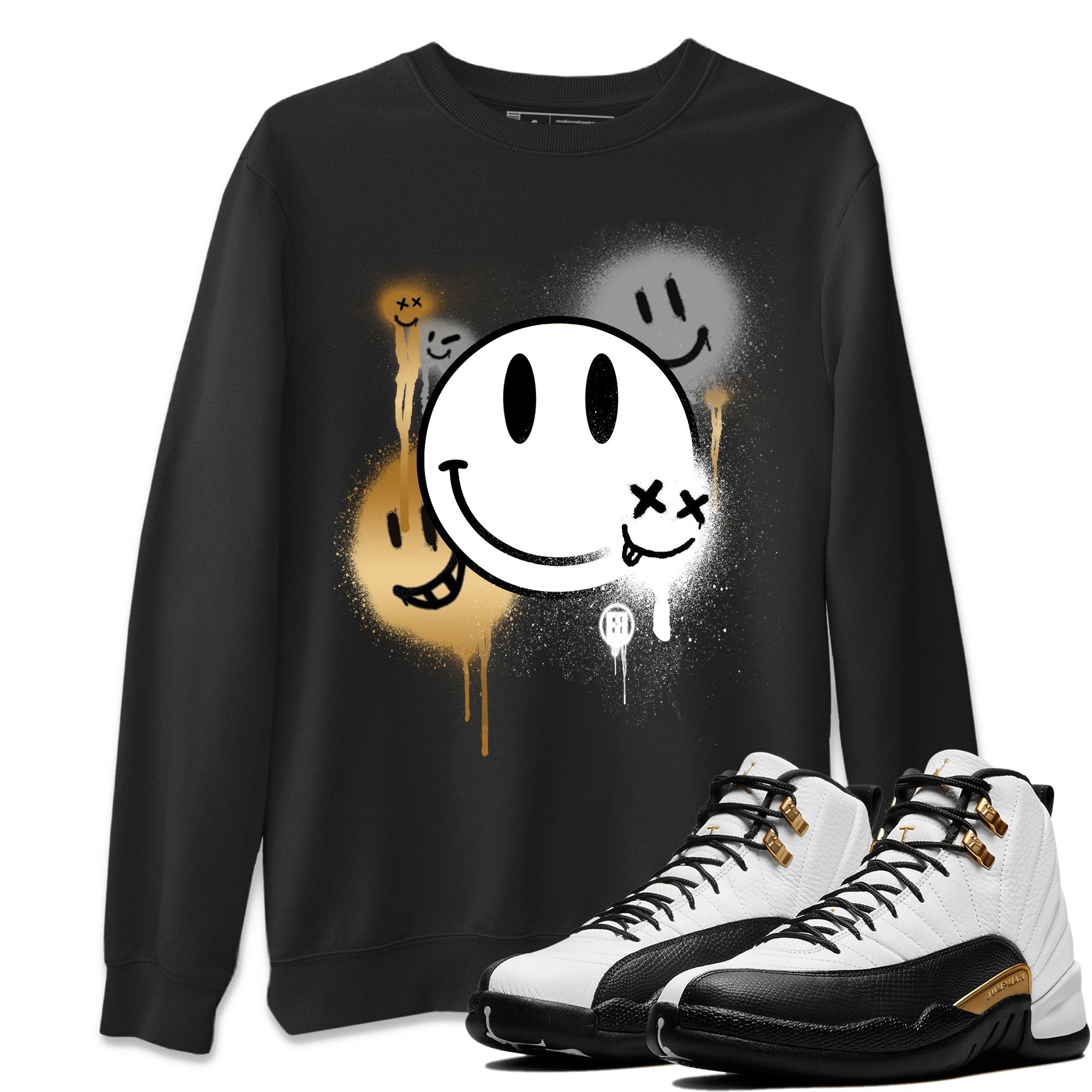 Smile Painting Unisex Tops - Air Jordan 12 Royalty