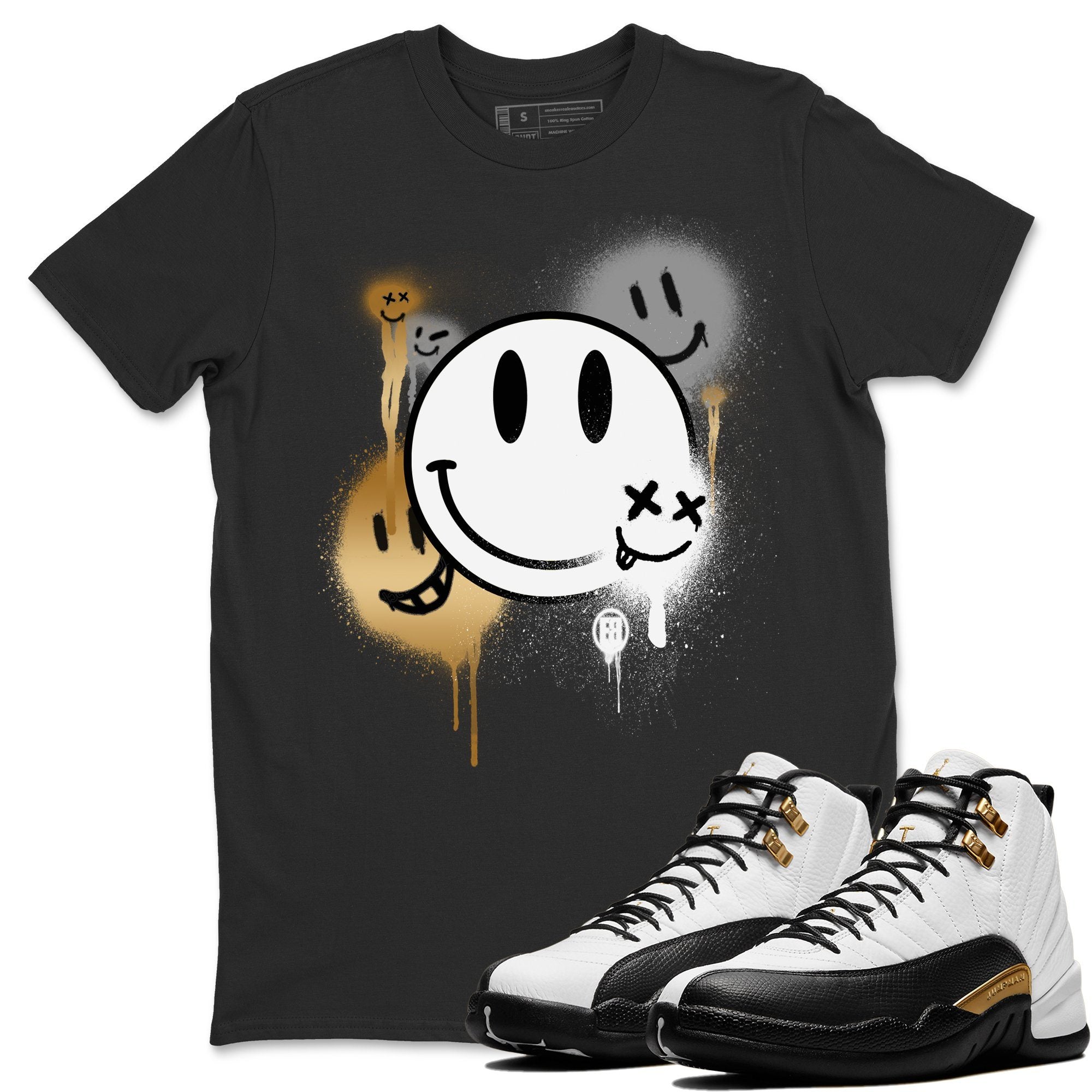 Smile Painting Unisex Tops - Air Jordan 12 Royalty