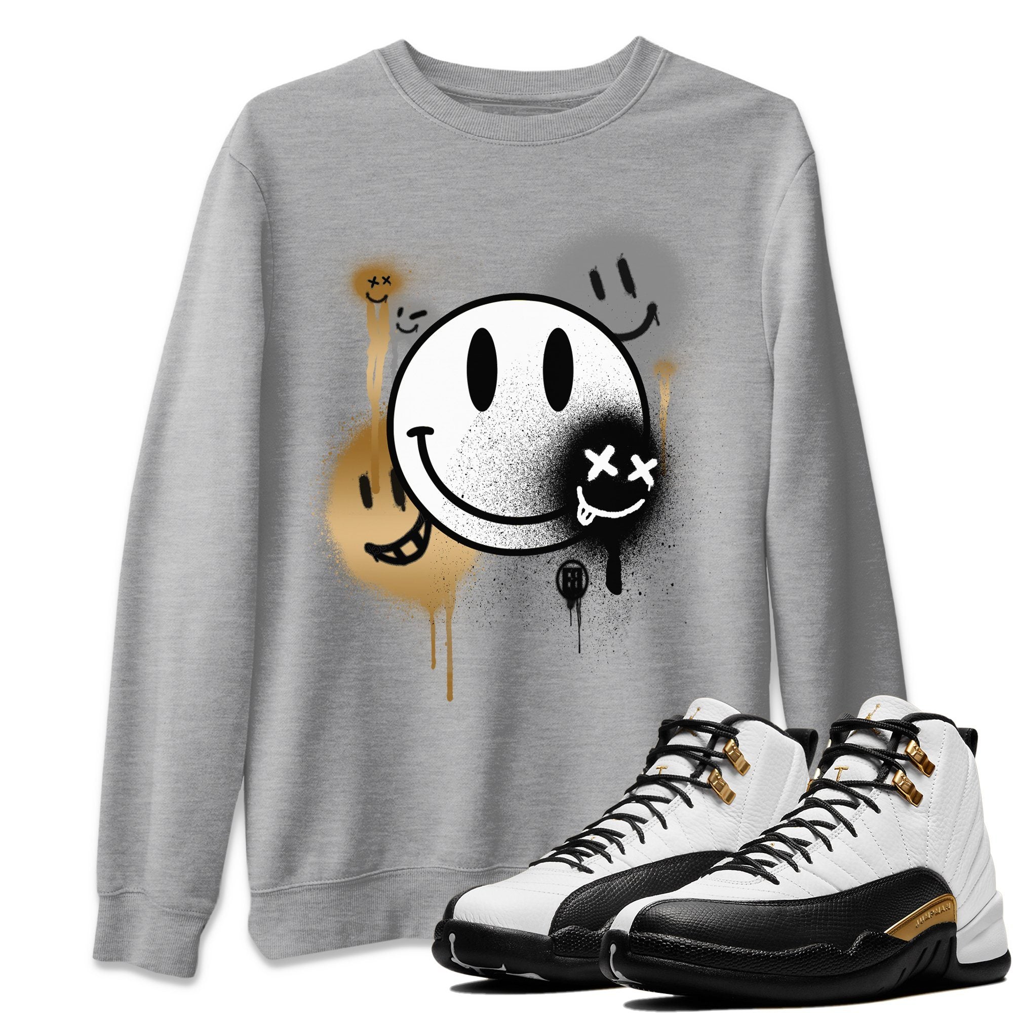 Smile Painting Unisex Tops - Air Jordan 12 Royalty