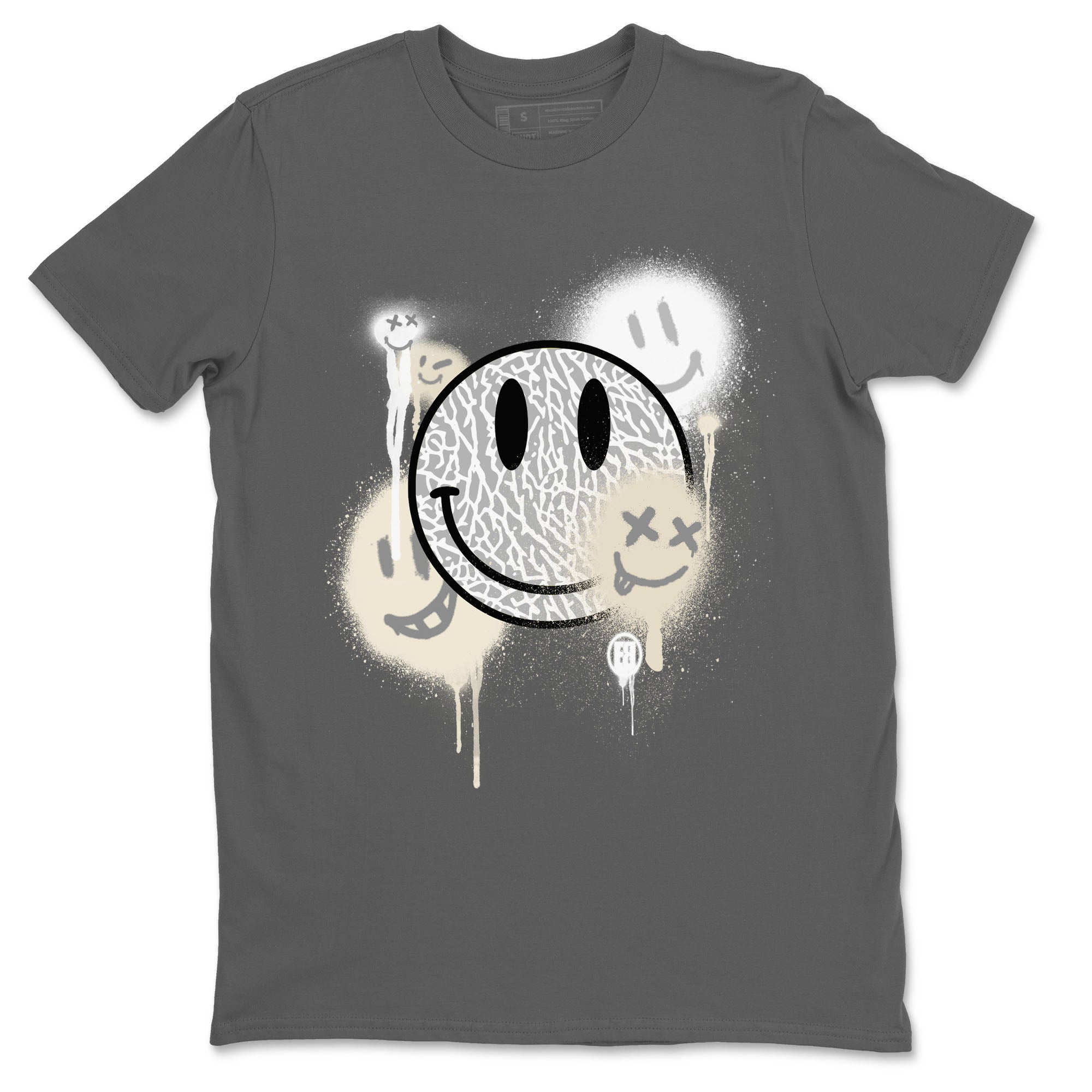 Smile Painting snkmatch Tees - Air Jordan 3 Ivory