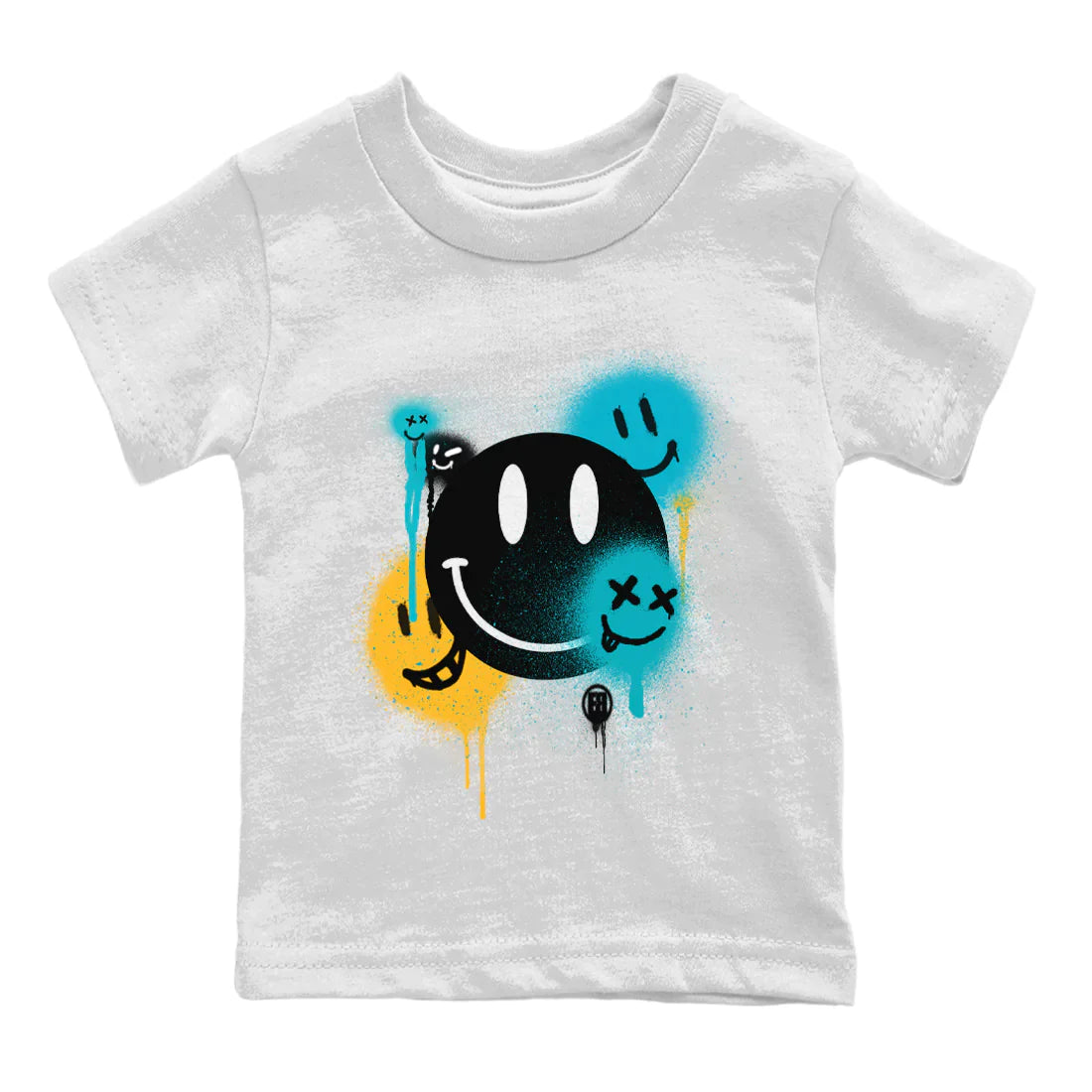 Smile Painting Kids Tops - Air Jordan 5 Aqua