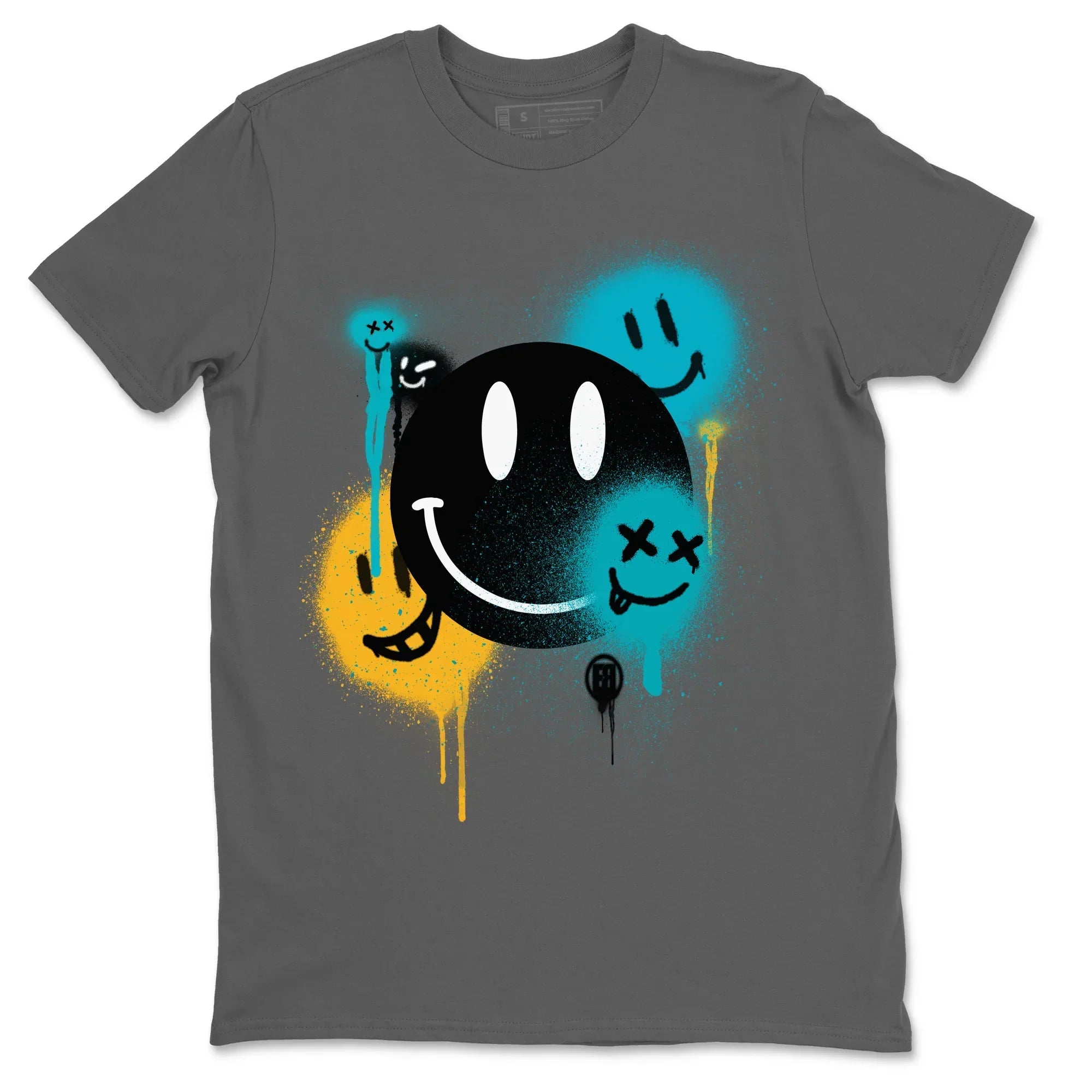 Smile Painting Unisex Tops - Air Jordan 5 Aqua
