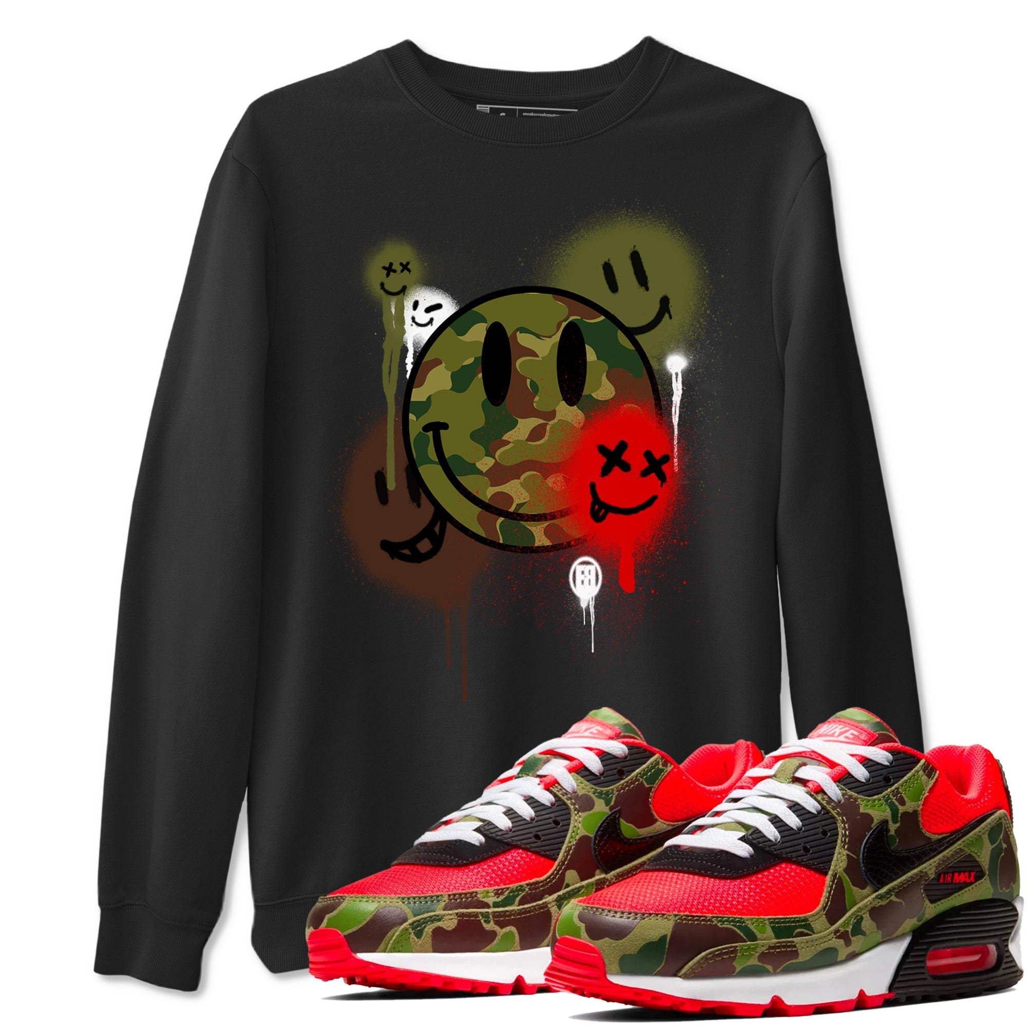 Smile Painting snkmatch Tees - Air Max 90 Reverse Duck Camo