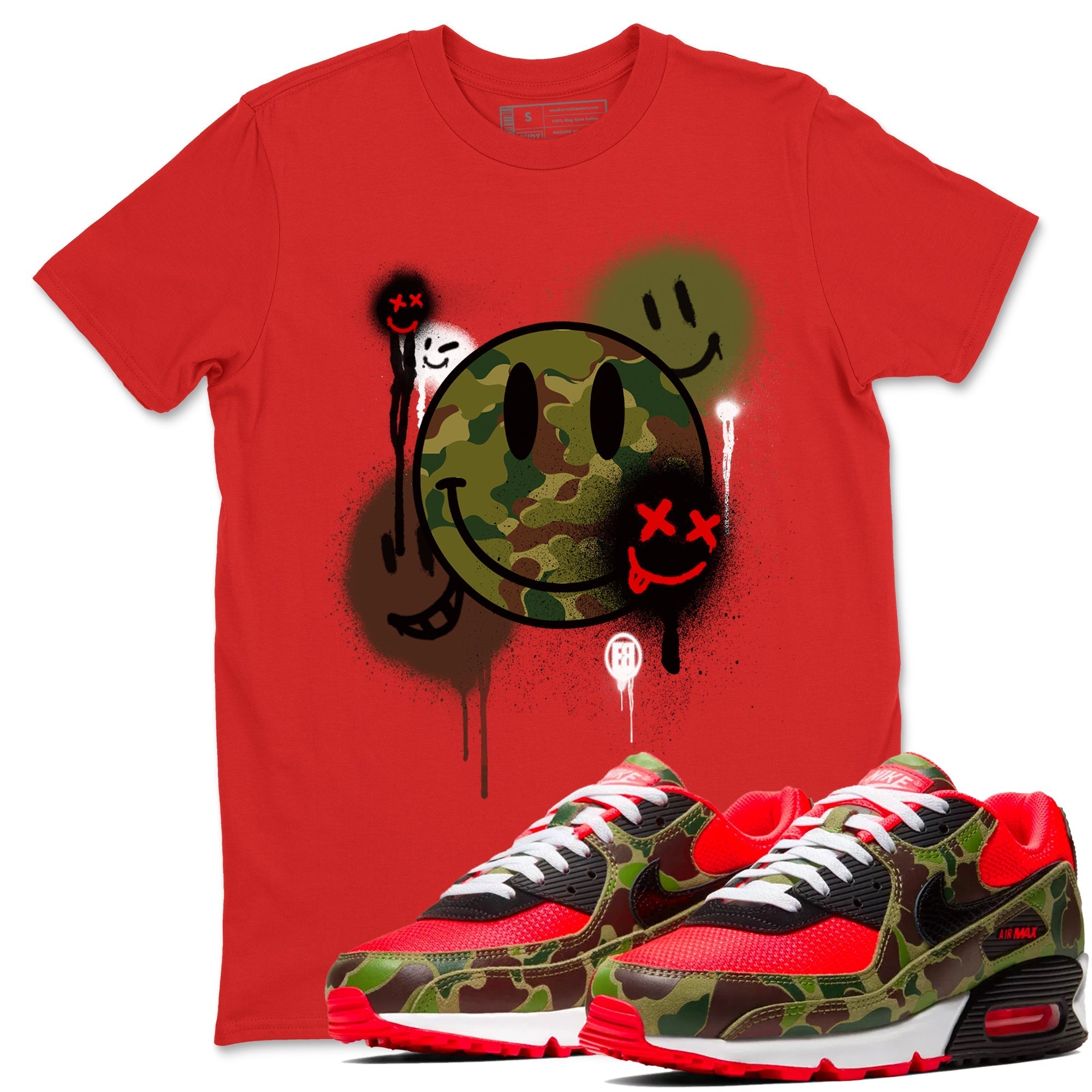 Smile Painting snkmatch Tees - Air Max 90 Reverse Duck Camo