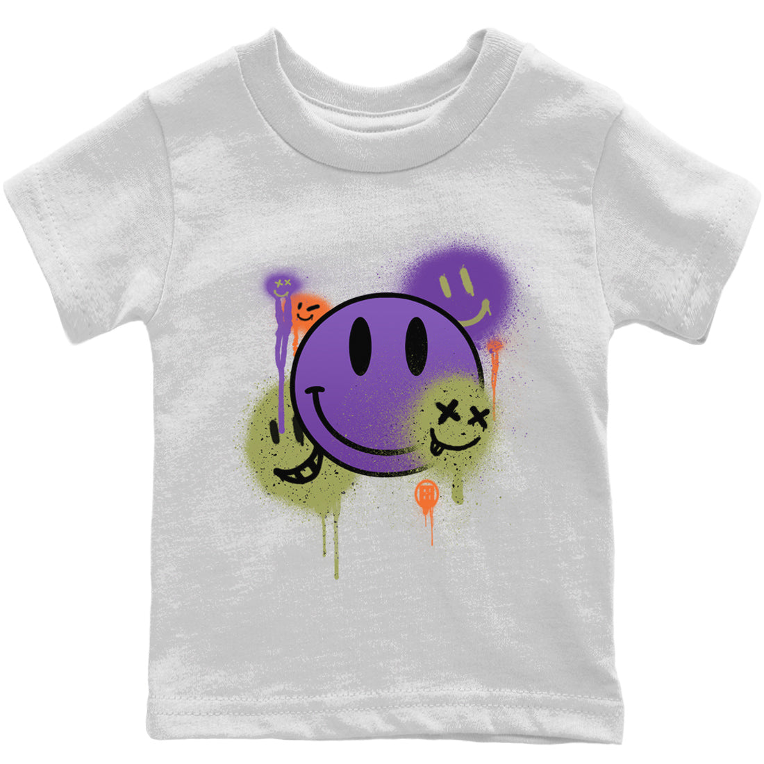 Smile Painting Kids Tops - Air Jordan 4 Canyon Purple