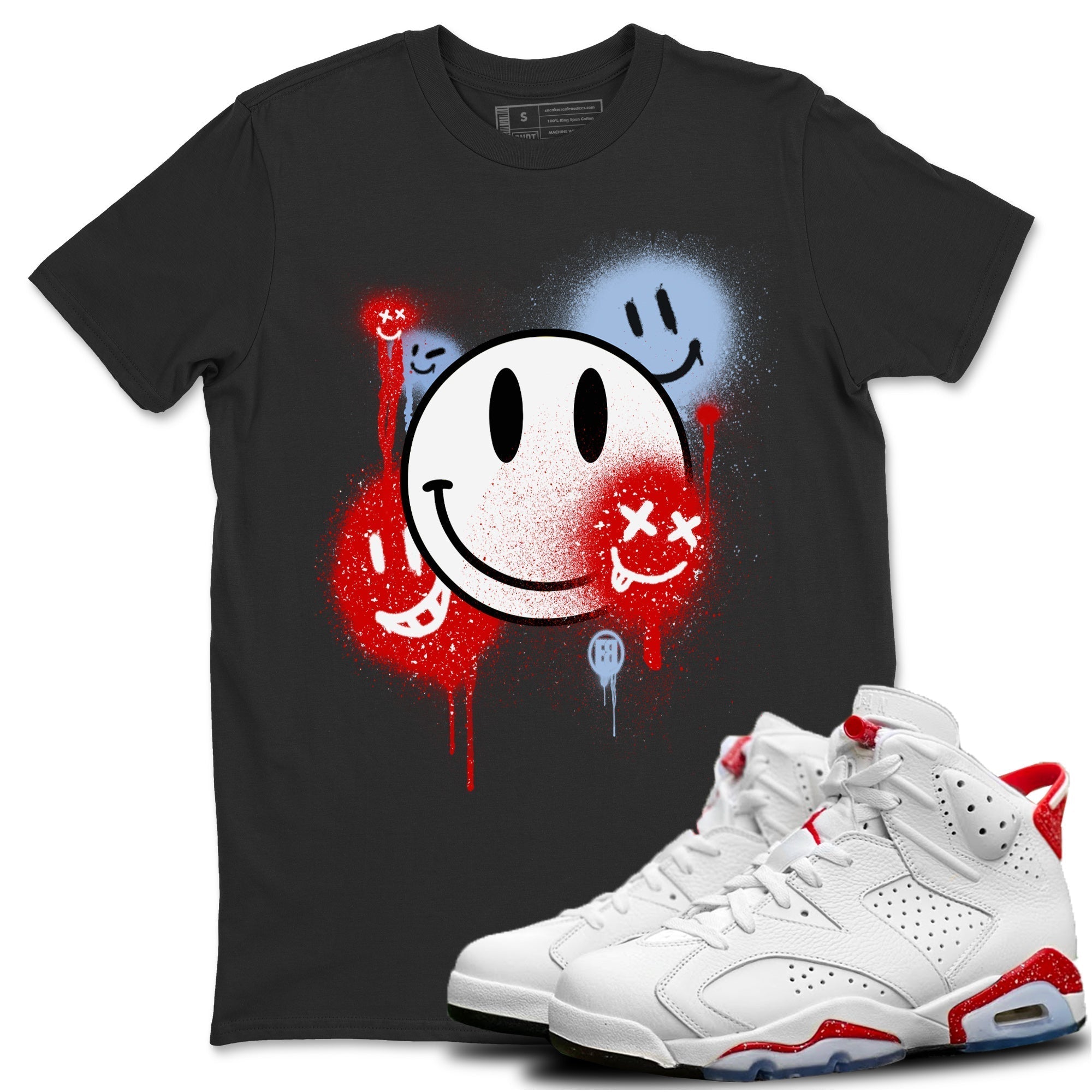Smile Painting Unisex Tops - Air Jordan 6 Red Velvet Cookies