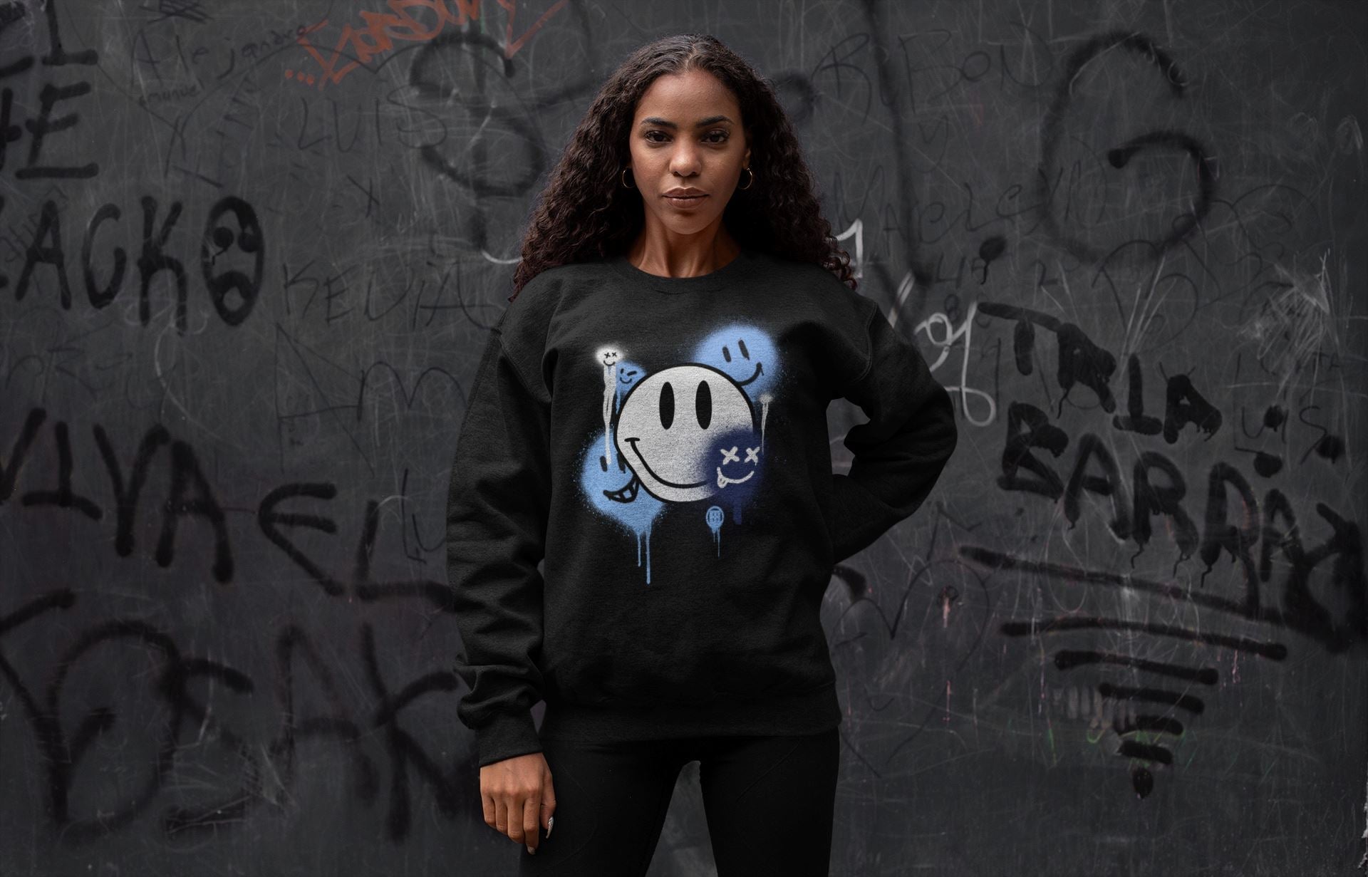 Smile Painting Unisex Tops - Air Jordan 6 UNC