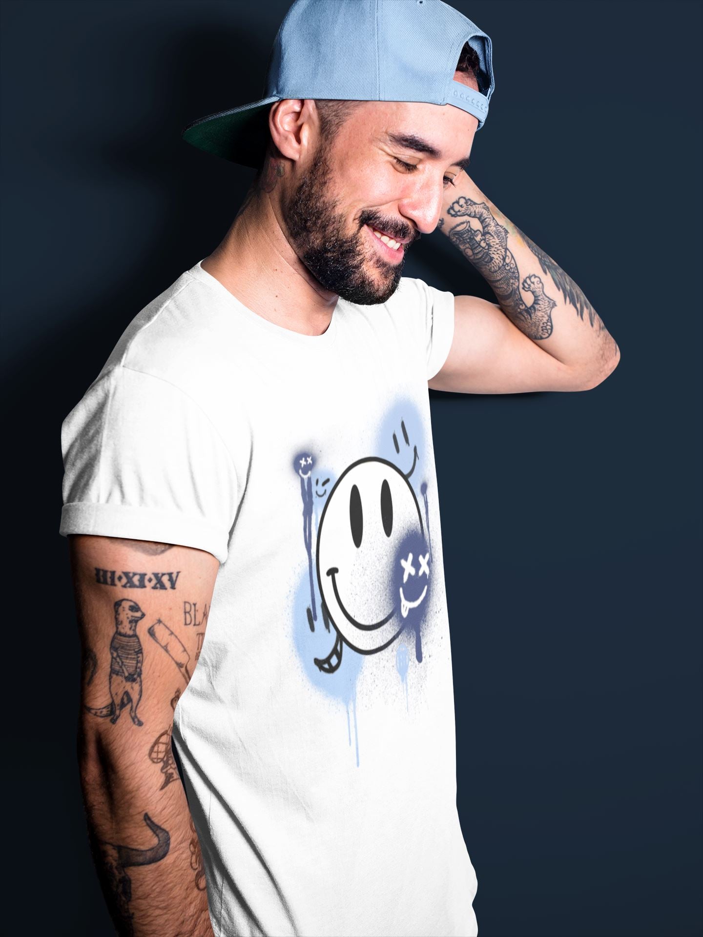 Smile Painting Unisex Tops - Air Jordan 6 UNC