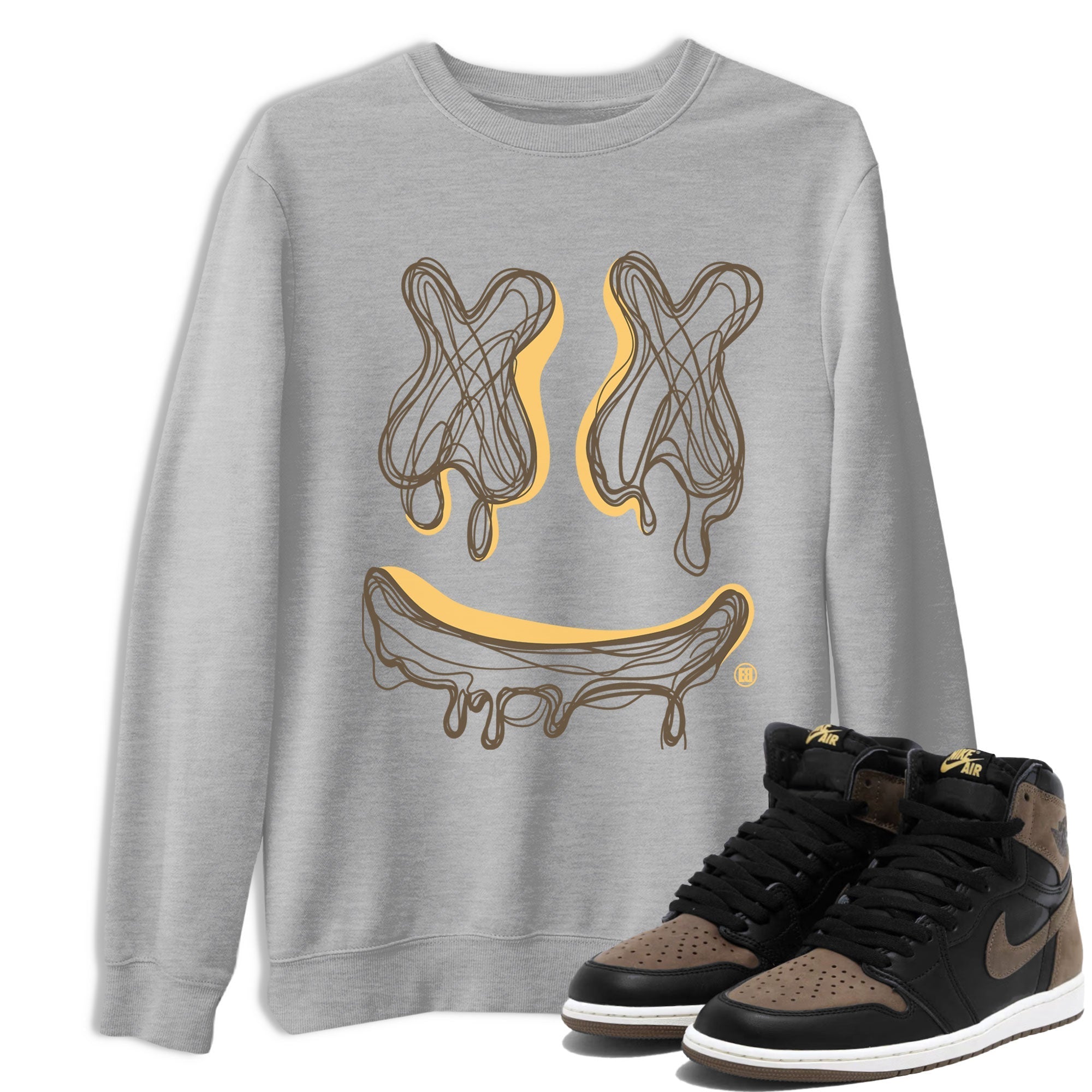 Smile Doodle snkmatch Tee - Air Jordan 1 Palomino