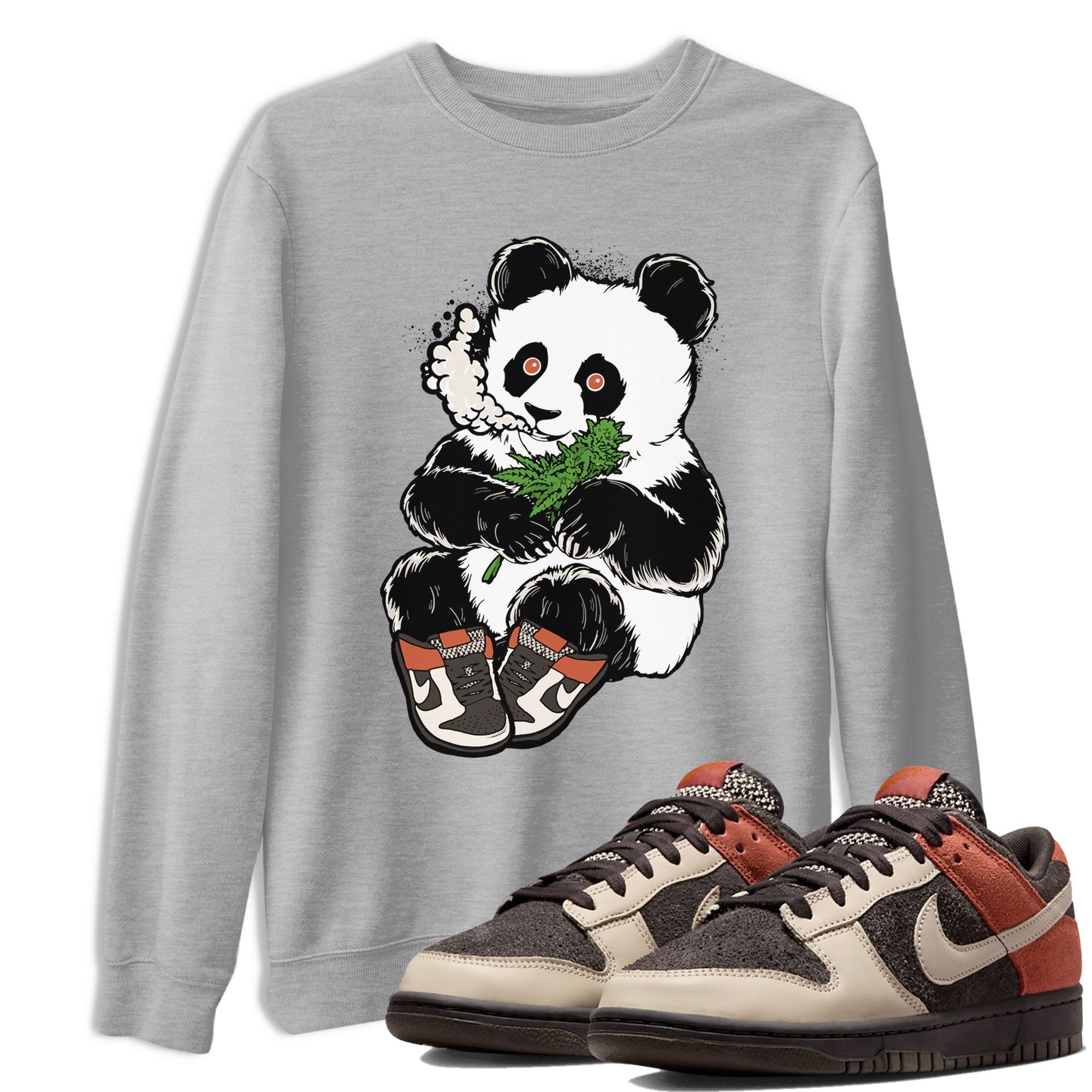 Smoking Panda snkmatch Tee - Dunk Red Panda