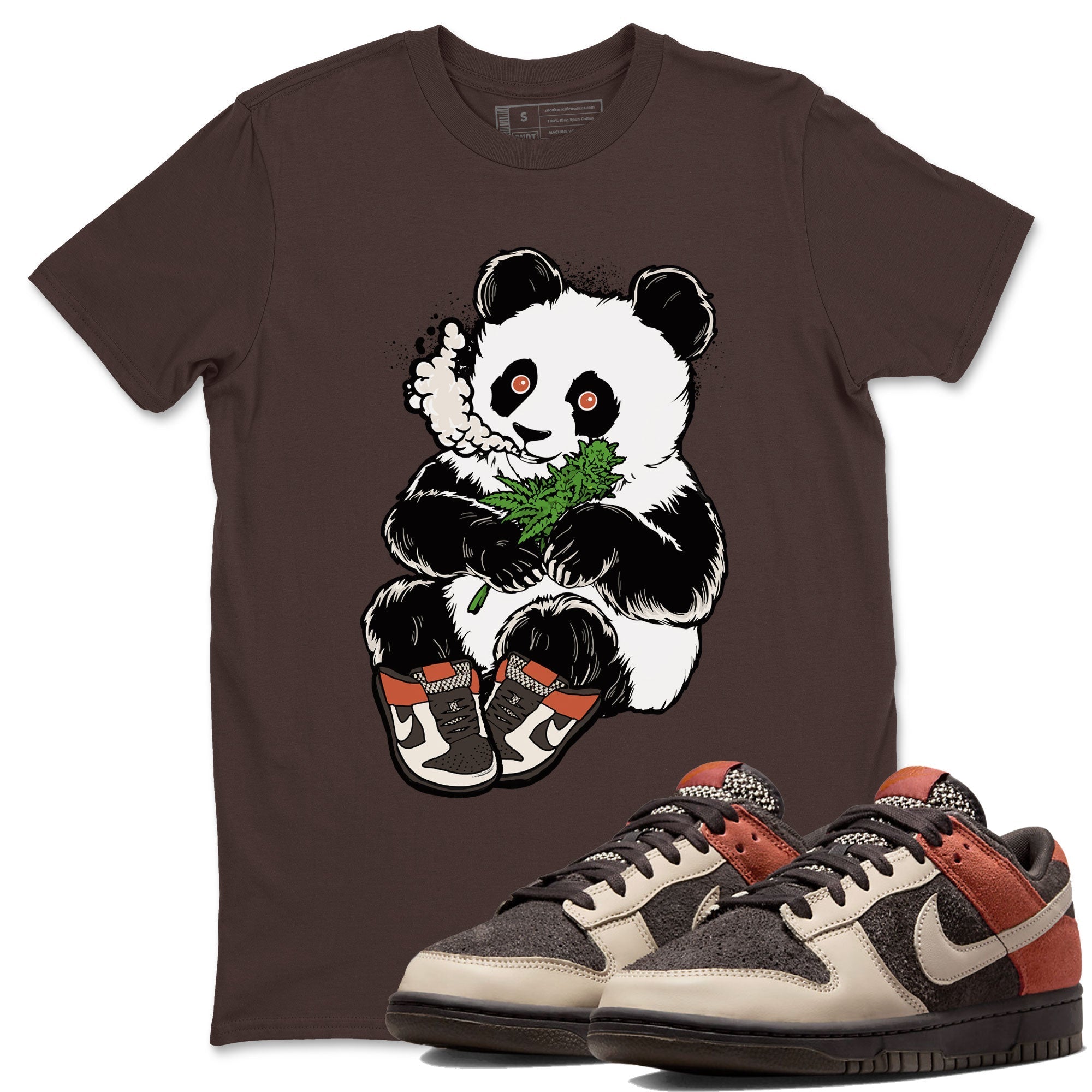 Smoking Panda snkmatch Tee - Dunk Red Panda