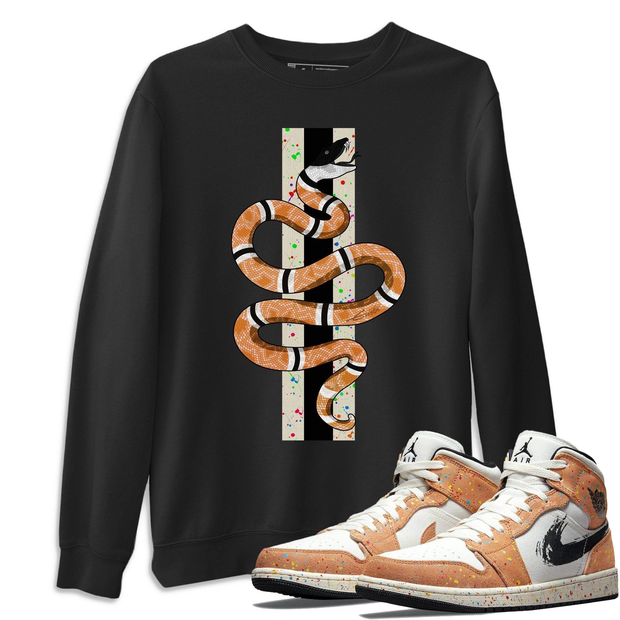 Snake Unisex Tops - Air Jordan 1 Brushstroke