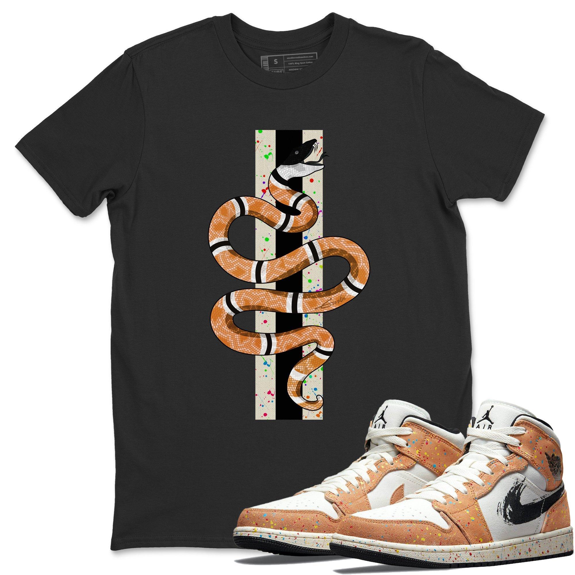Snake Unisex Tops - Air Jordan 1 Brushstroke