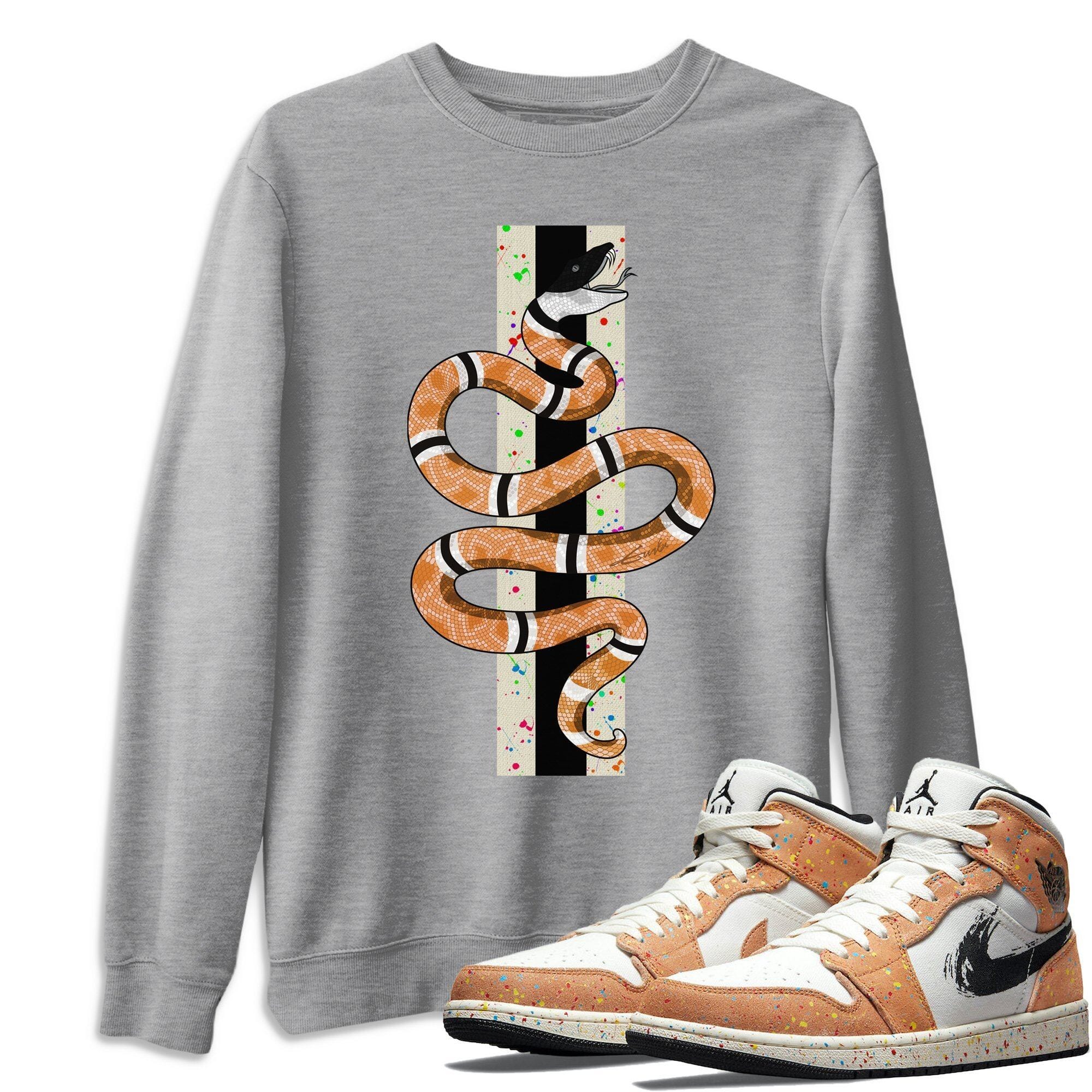 Snake Unisex Tops - Air Jordan 1 Brushstroke