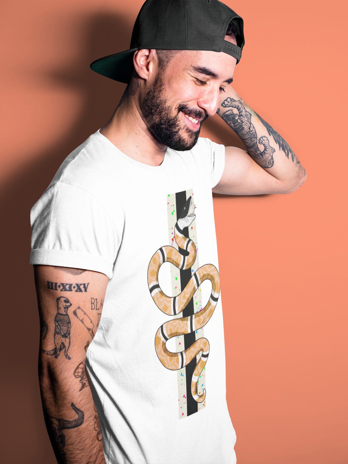 Snake Unisex Tops - Air Jordan 1 Brushstroke