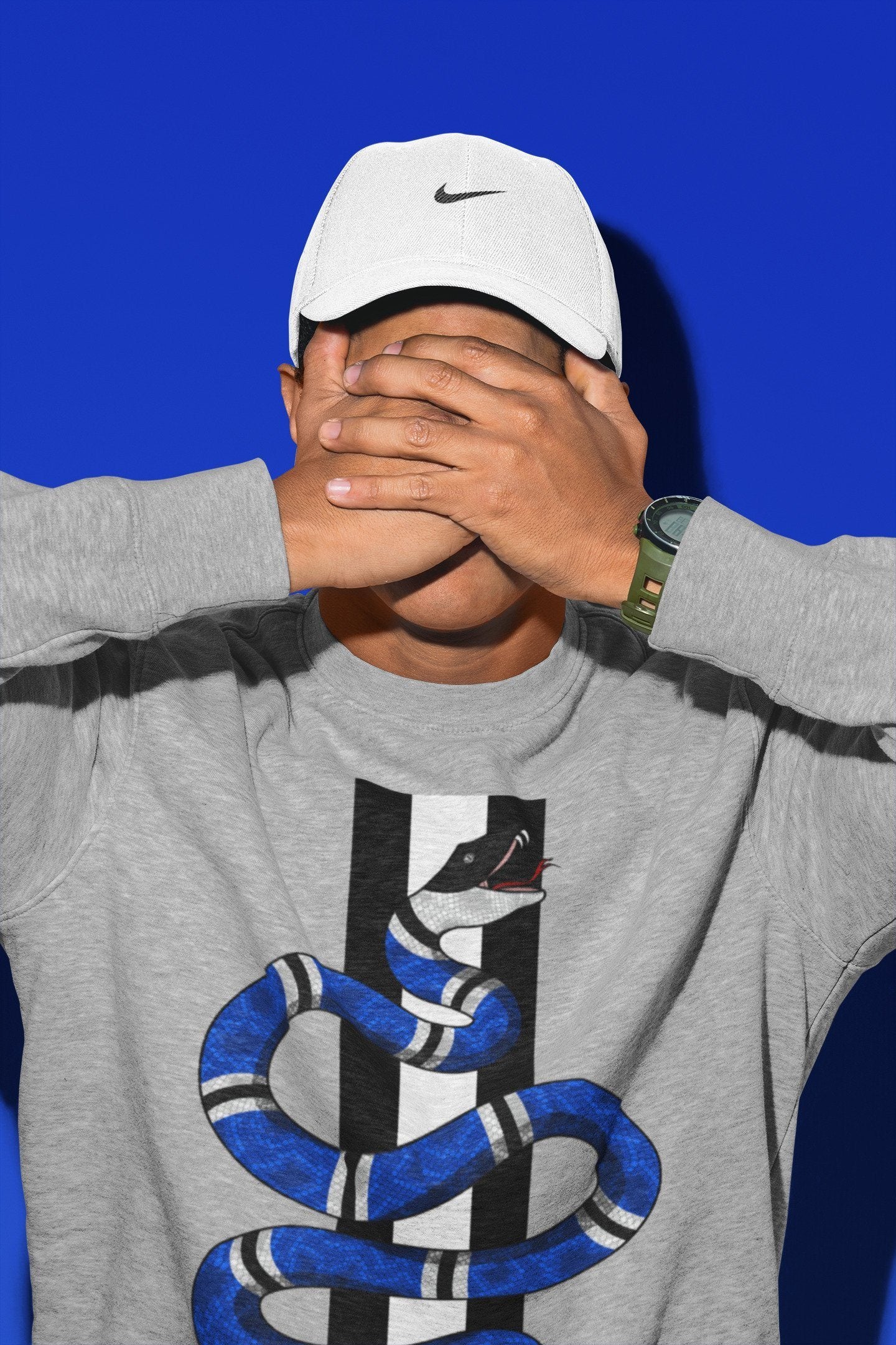 Snake Unisex Tops - Air Jordan 1 Royal Black