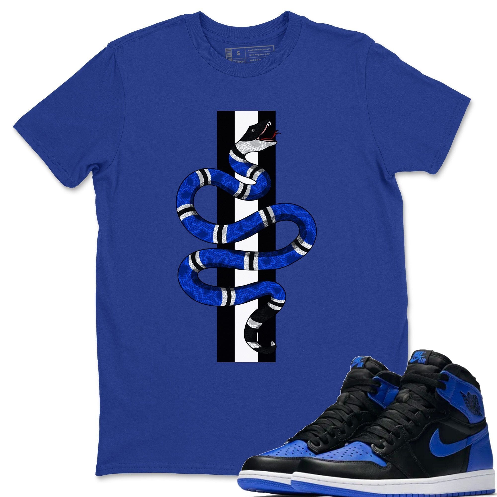 Snake Unisex Tops - Air Jordan 1 Royal Black