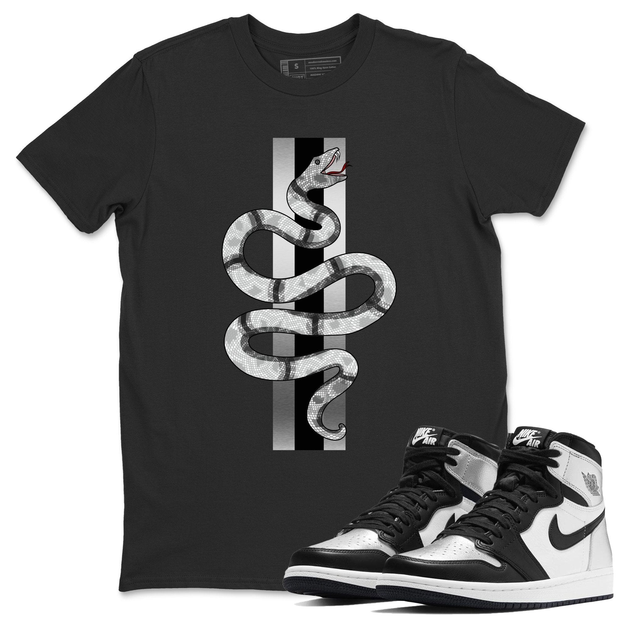 Snake Unisex Tops - Air Jordan 1 Silver Toe