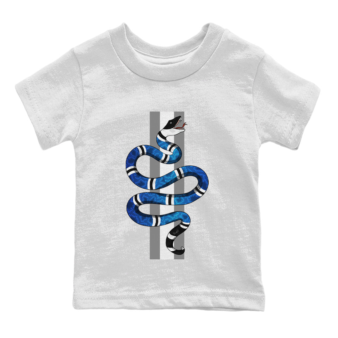 Snake Kids Tops - Air Jordan 1 True Blue