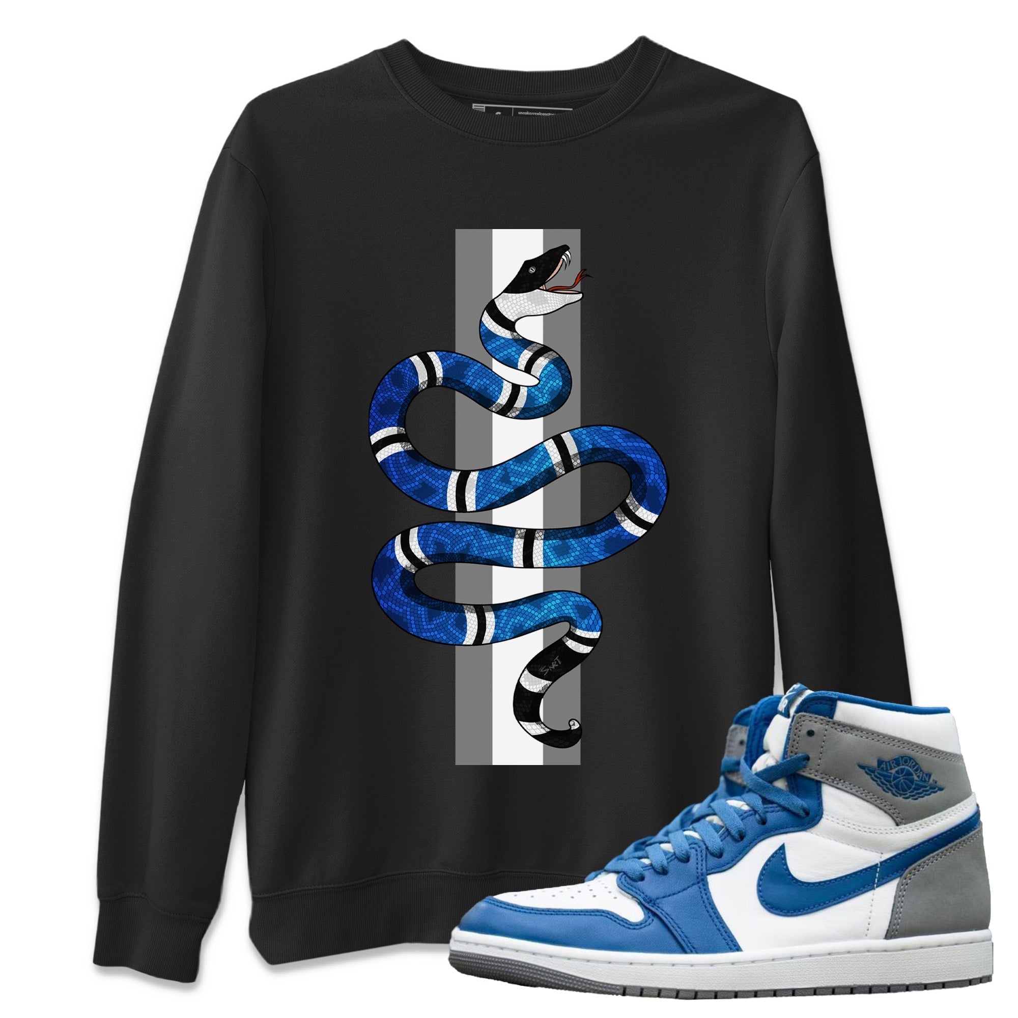 Snake Unisex Tops - Air Jordan 1 True Blue
