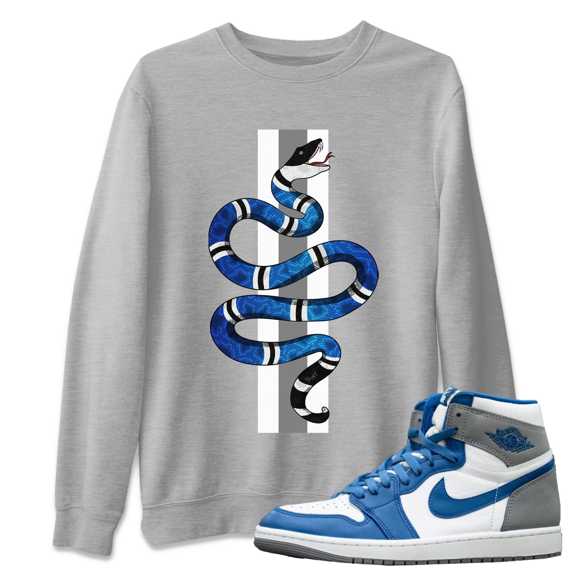 Snake Unisex Tops - Air Jordan 1 True Blue