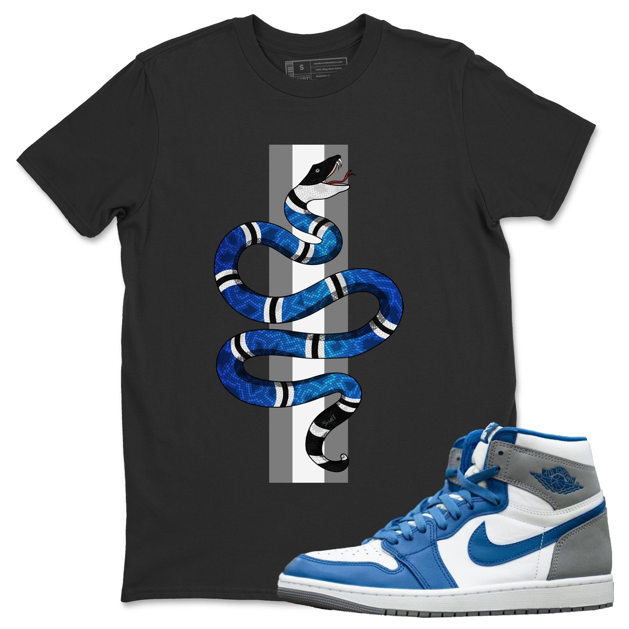 Snake Unisex Tops - Air Jordan 1 True Blue